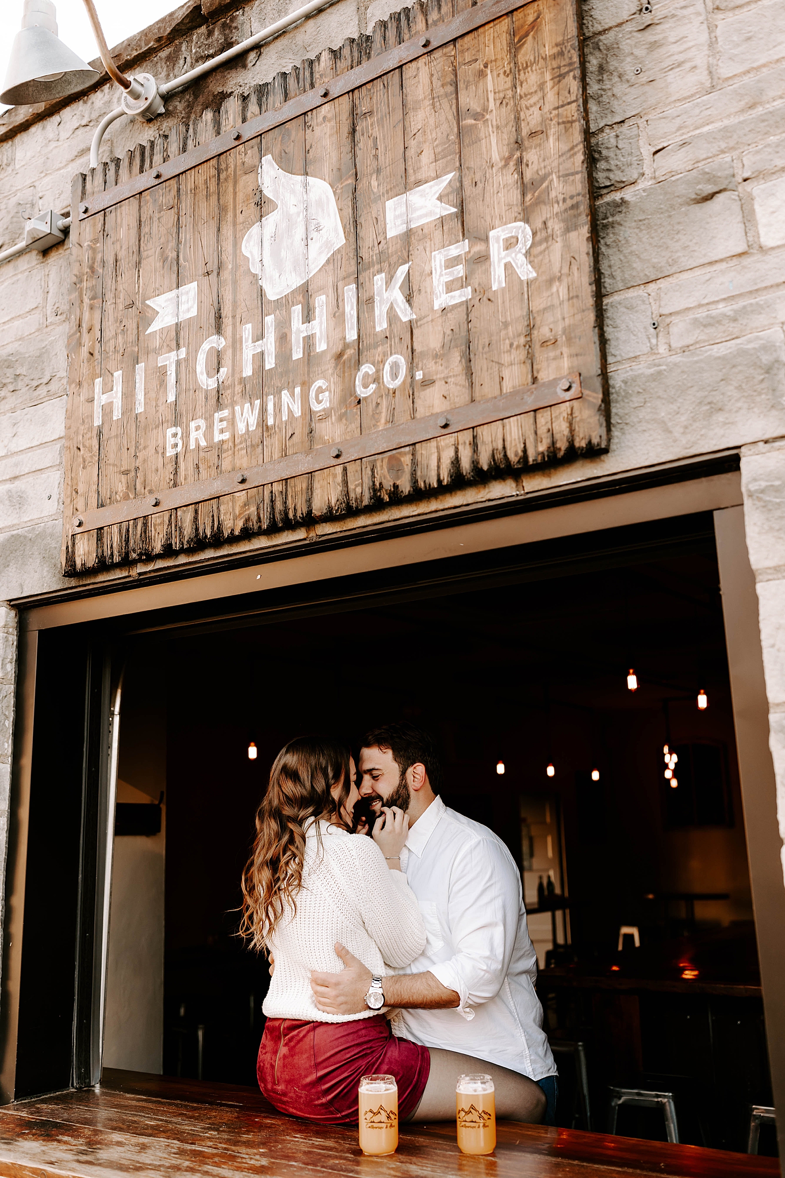 Pittsburgh Brewery; Hitchhikers Brewing Co. Mt. Lebanon; engagement sessions; Rachel Wehan Photographer