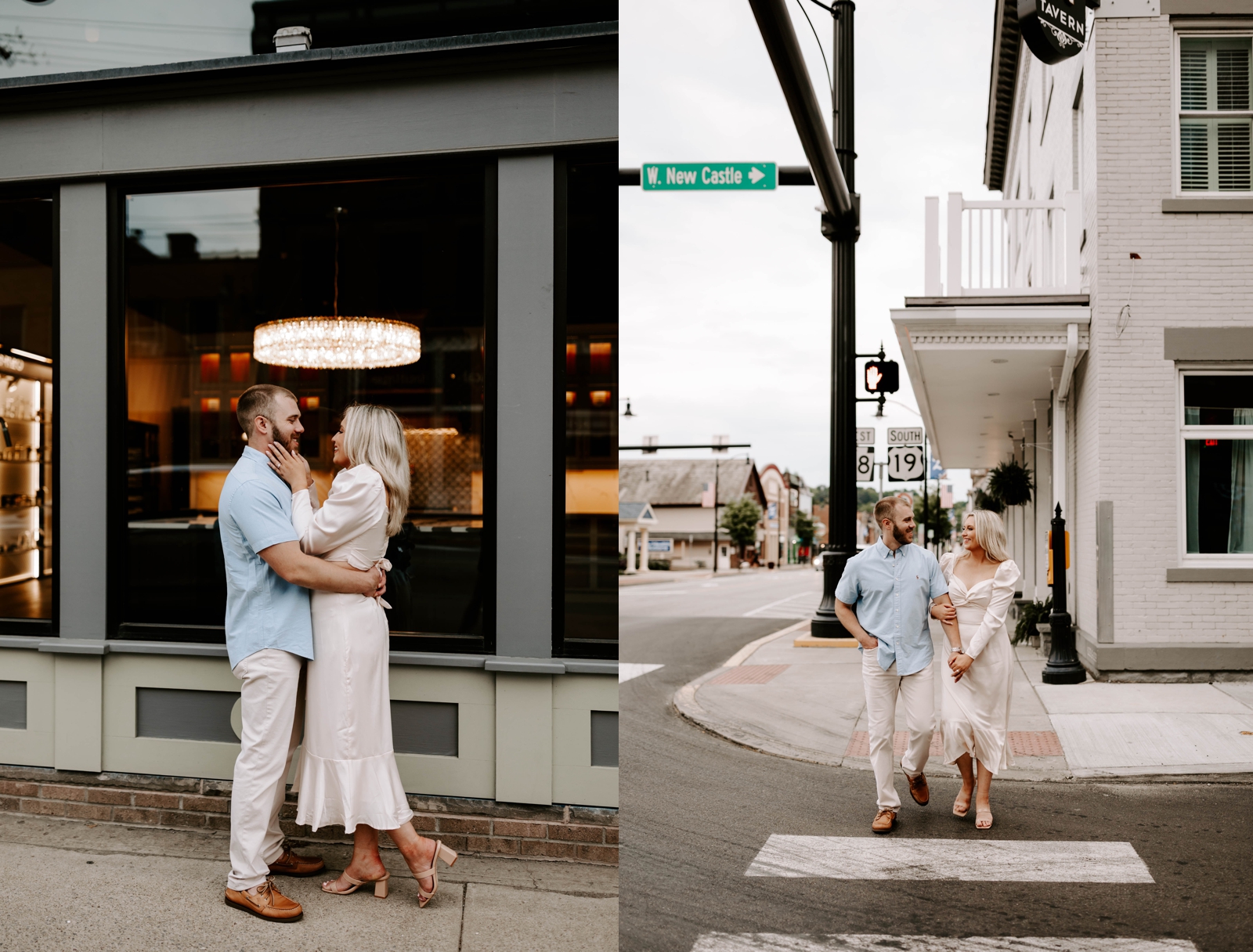 The Strand Theater Pittsburgh engagement photo session