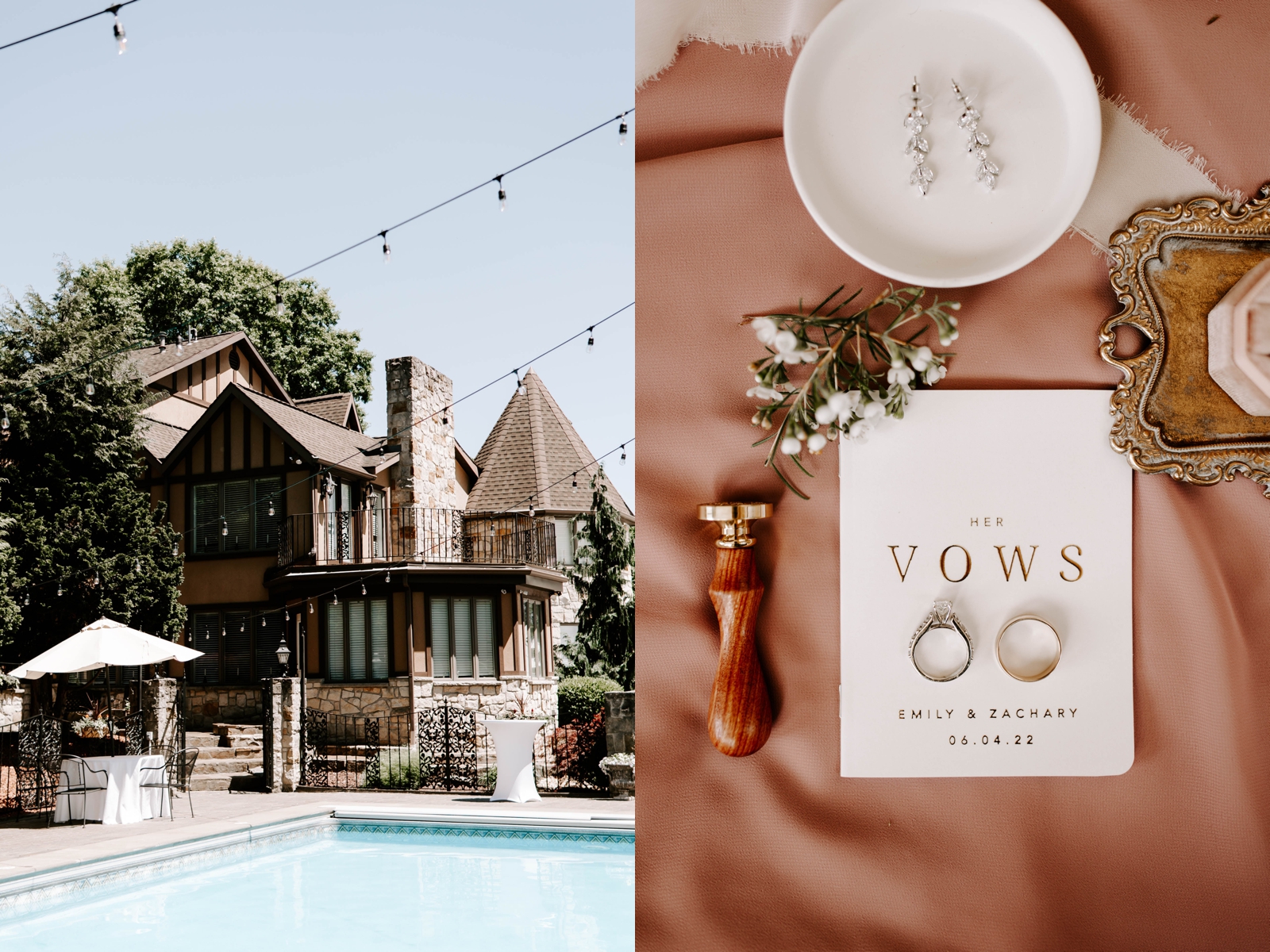 Pittsburgh weddings; venues with a pool