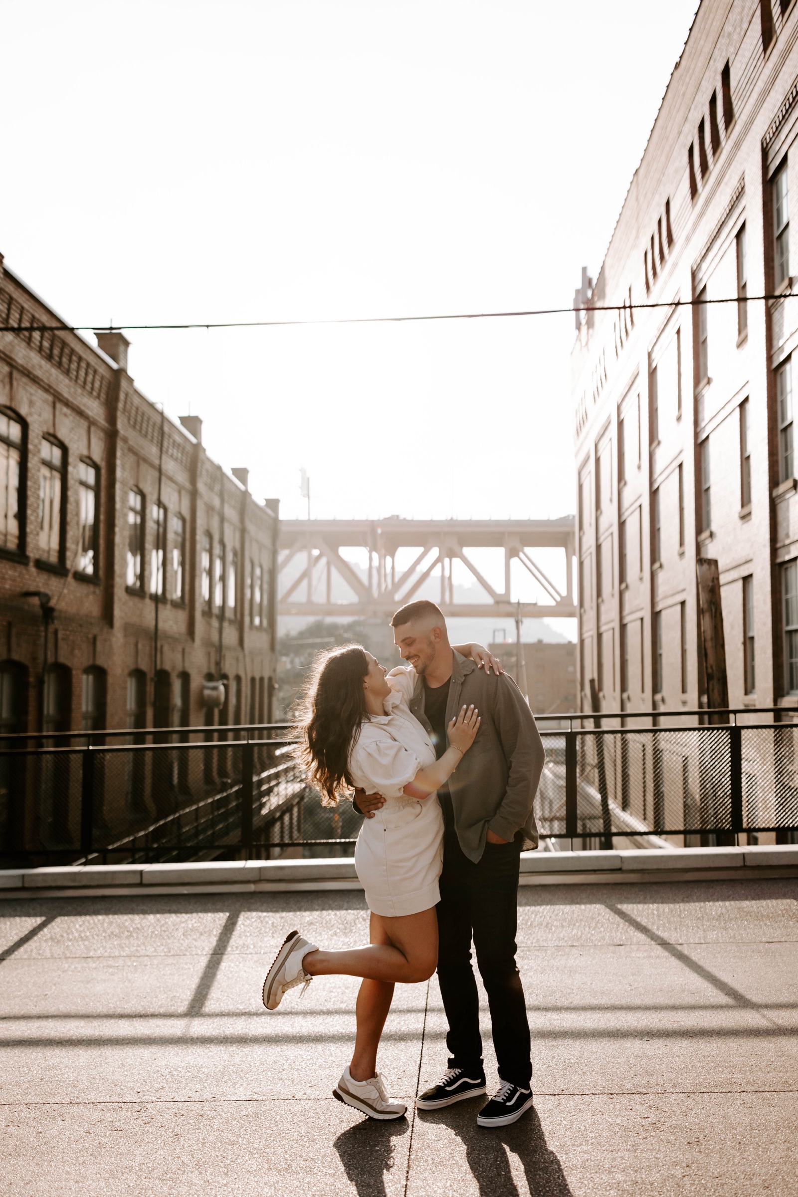 engagement session at The Highline, Pittsburgh