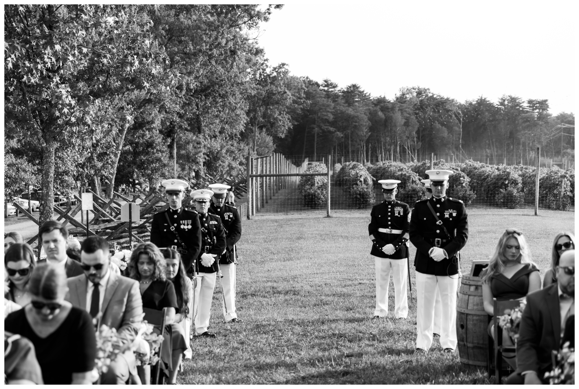 Marines at wedding