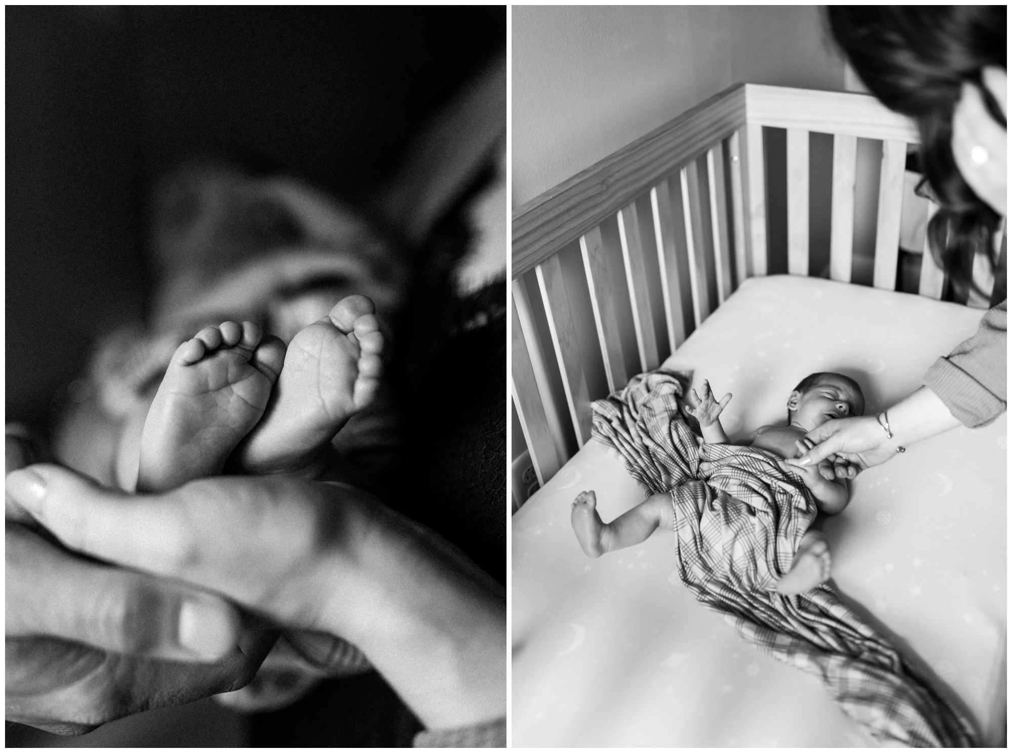 newborn detail shots; baby feet photos