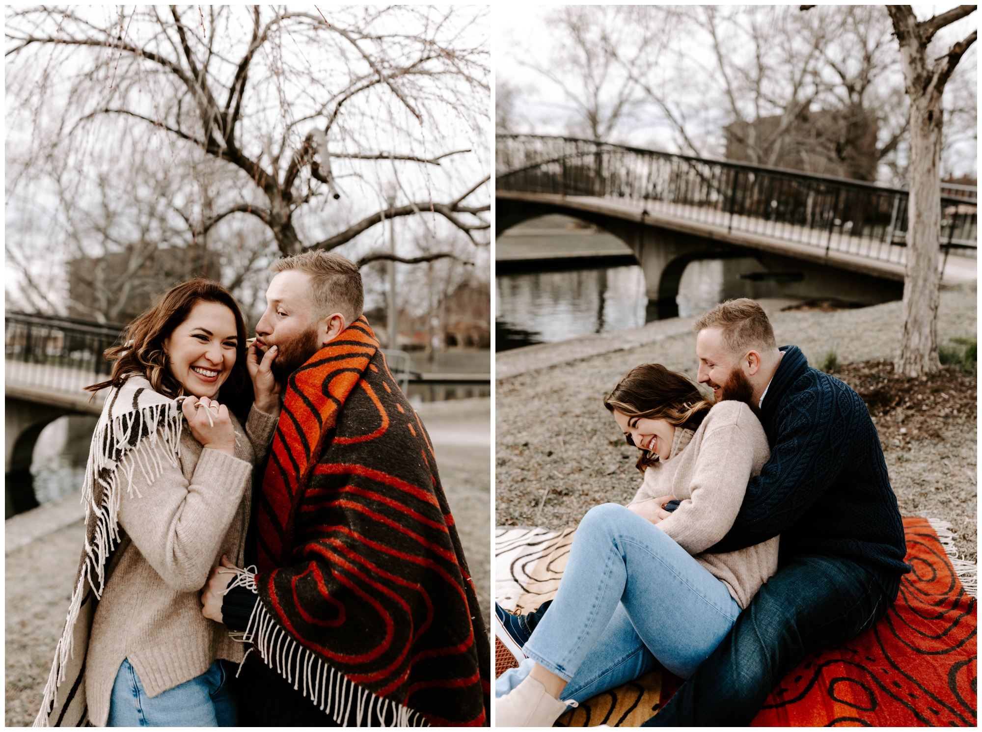 Pittsburgh engagement session at Allegheny Commons