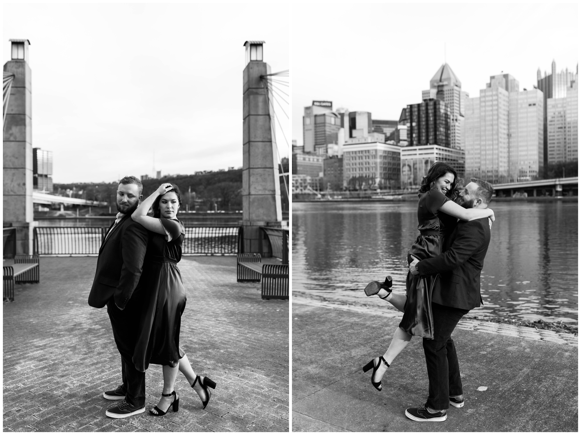 Pittsburgh North Shore engagement session