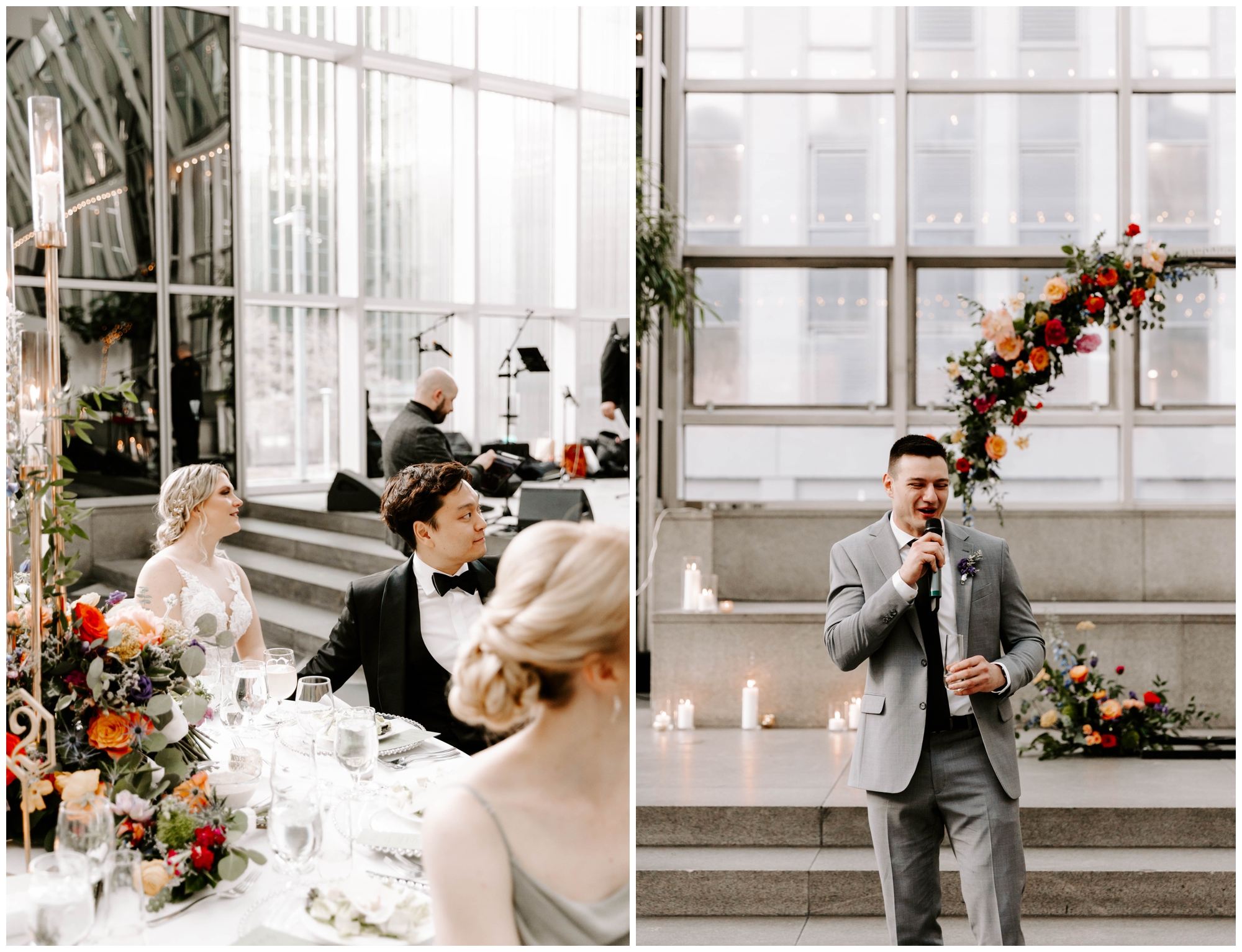 Greenhouse wedding venues; glass house wedding venues; PPG Wintergarden wedding