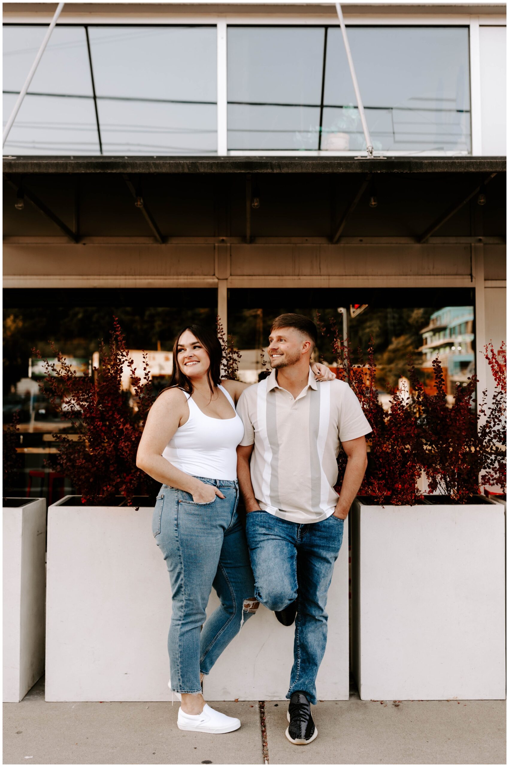 Engagement photos at The Strip District Pittsburgh 