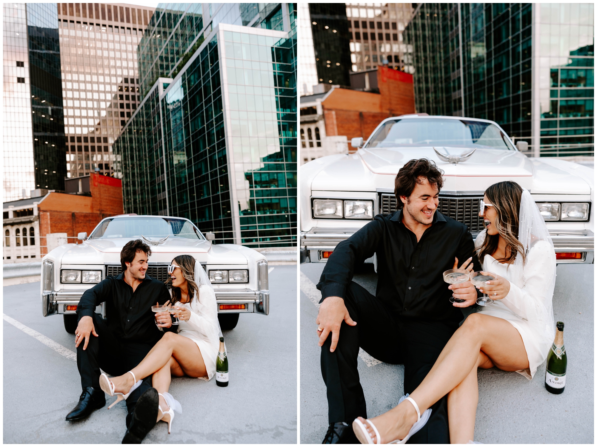 Pittsburgh rooftop engagement pictures; engagement photo ideas