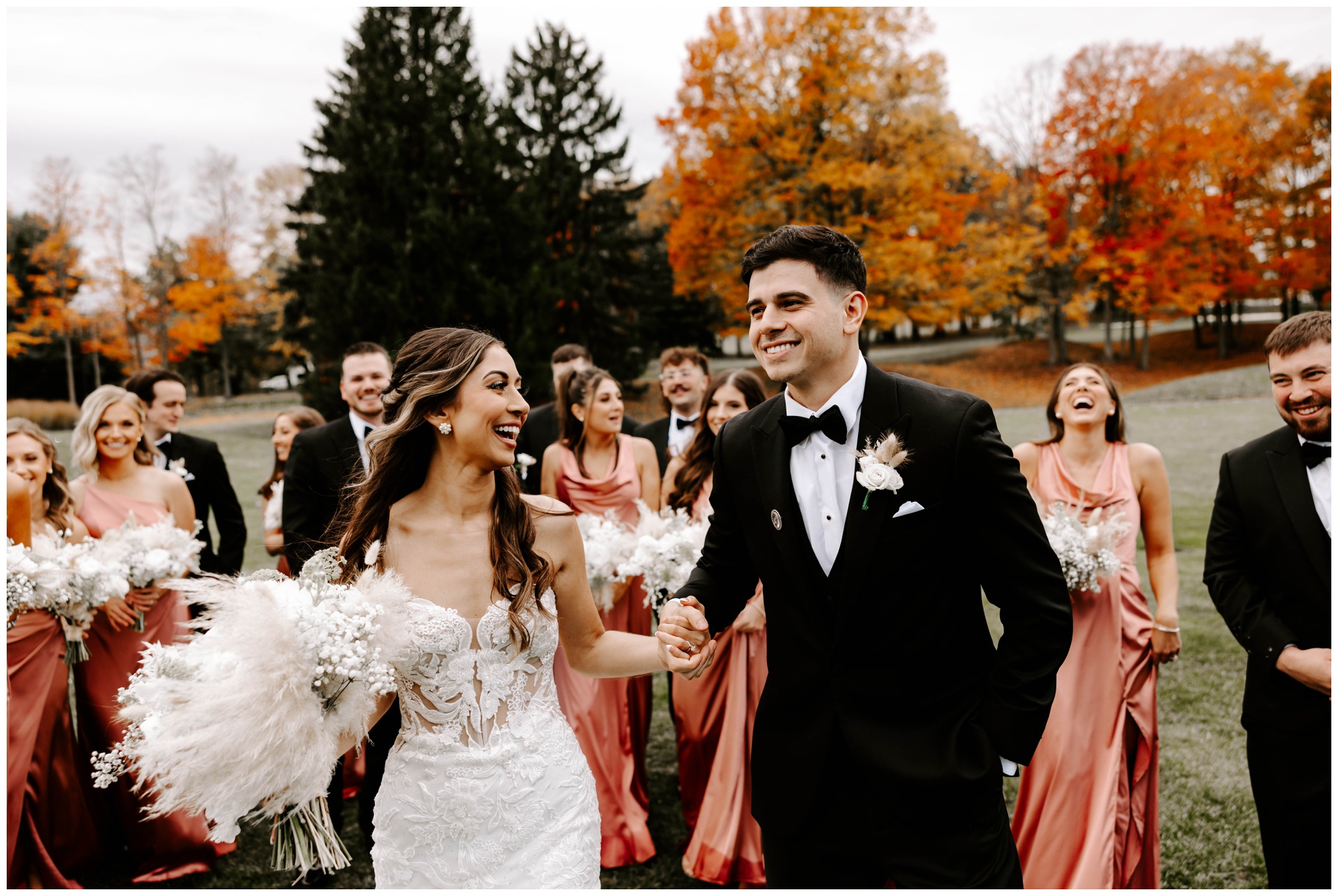 fall wedding at the lake club of Ohio