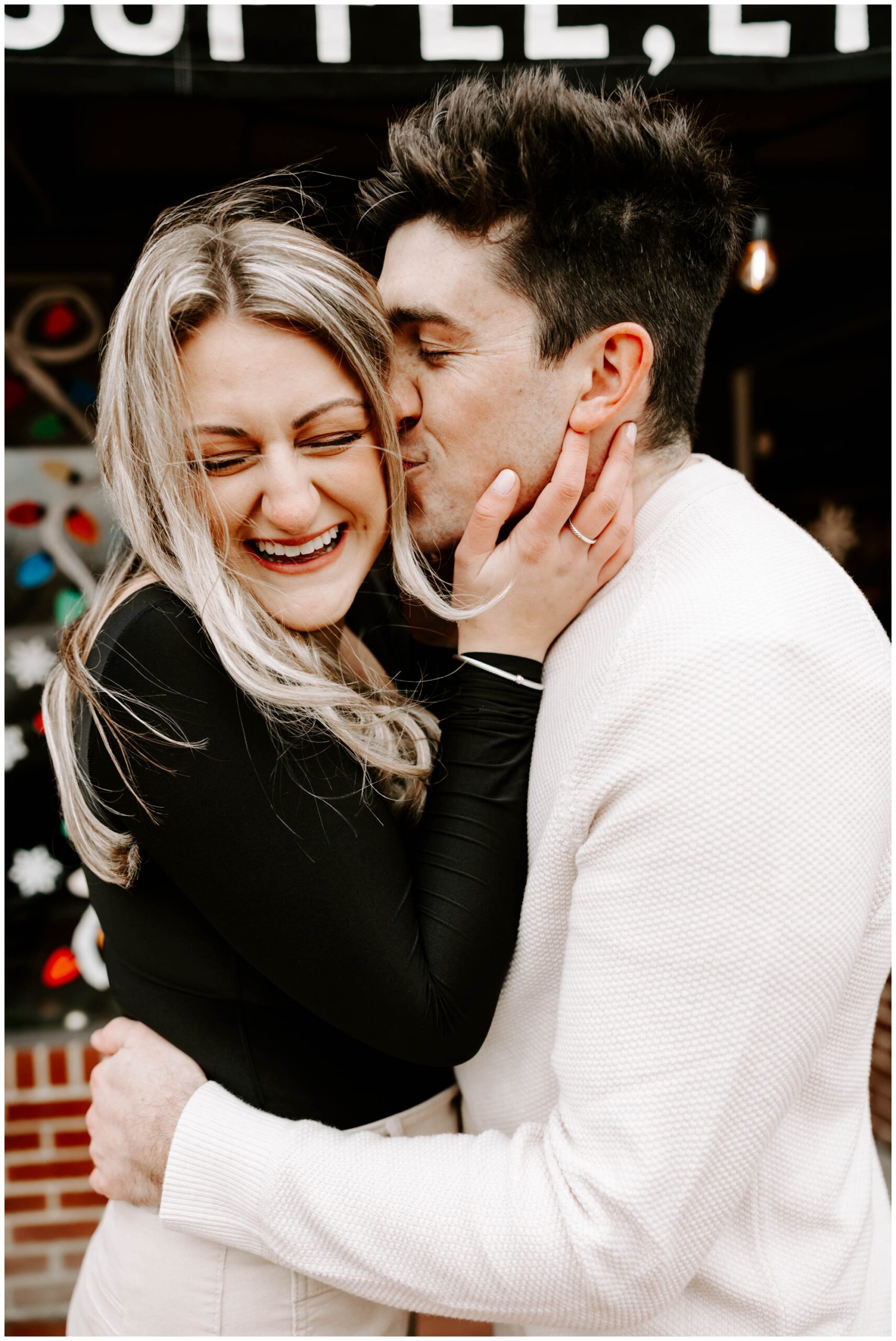 winter engagement portraits by Rachel Wehan Photography