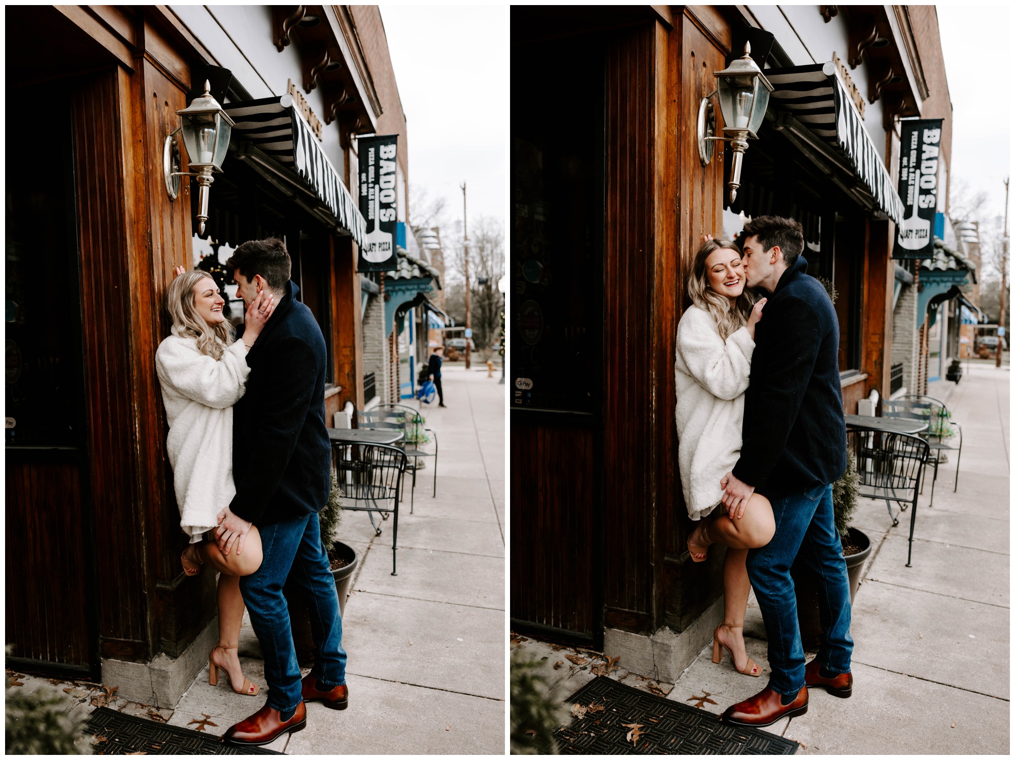 winter engagement portraits by Rachel Wehan Photography