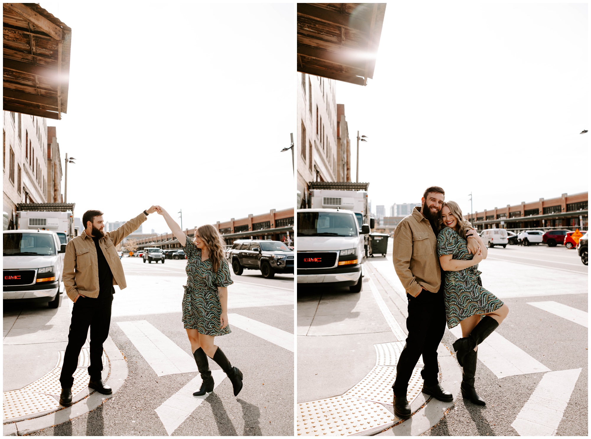 pittsburgh engagement photos at the Strip District