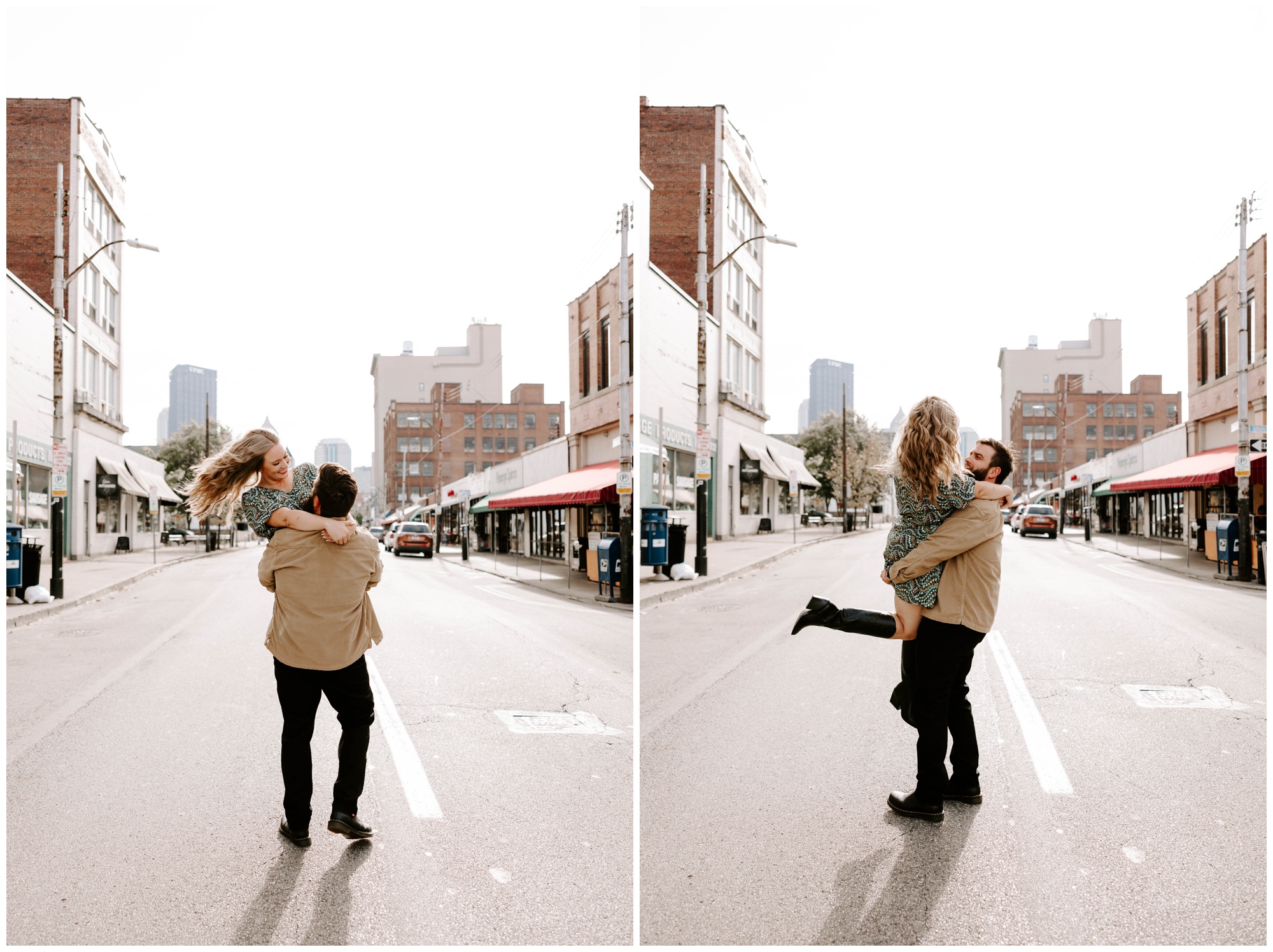 pittsburgh engagement photos at the Strip District