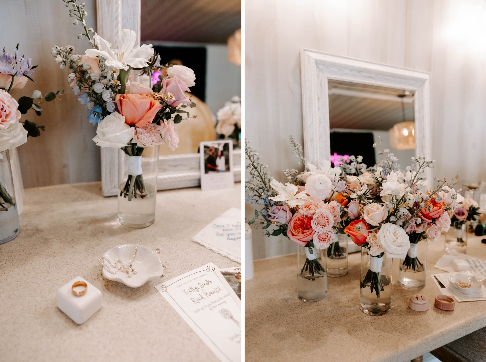 eclectic wedding florals