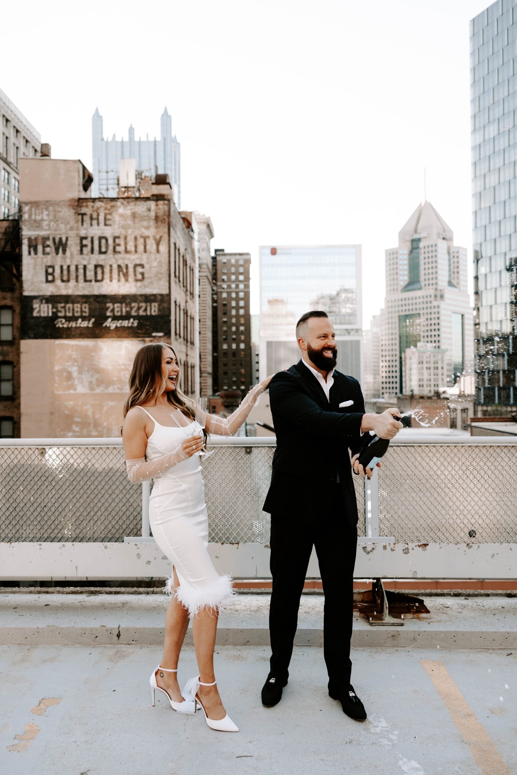 romantic rooftop photos in Pittsburgh