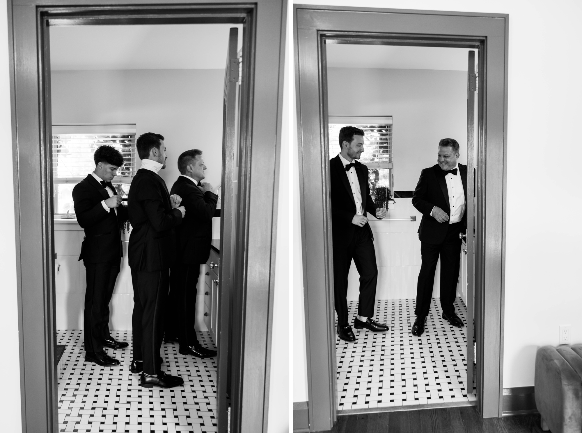 black and white wedding at Sewickley Quarter, Pittsburgh