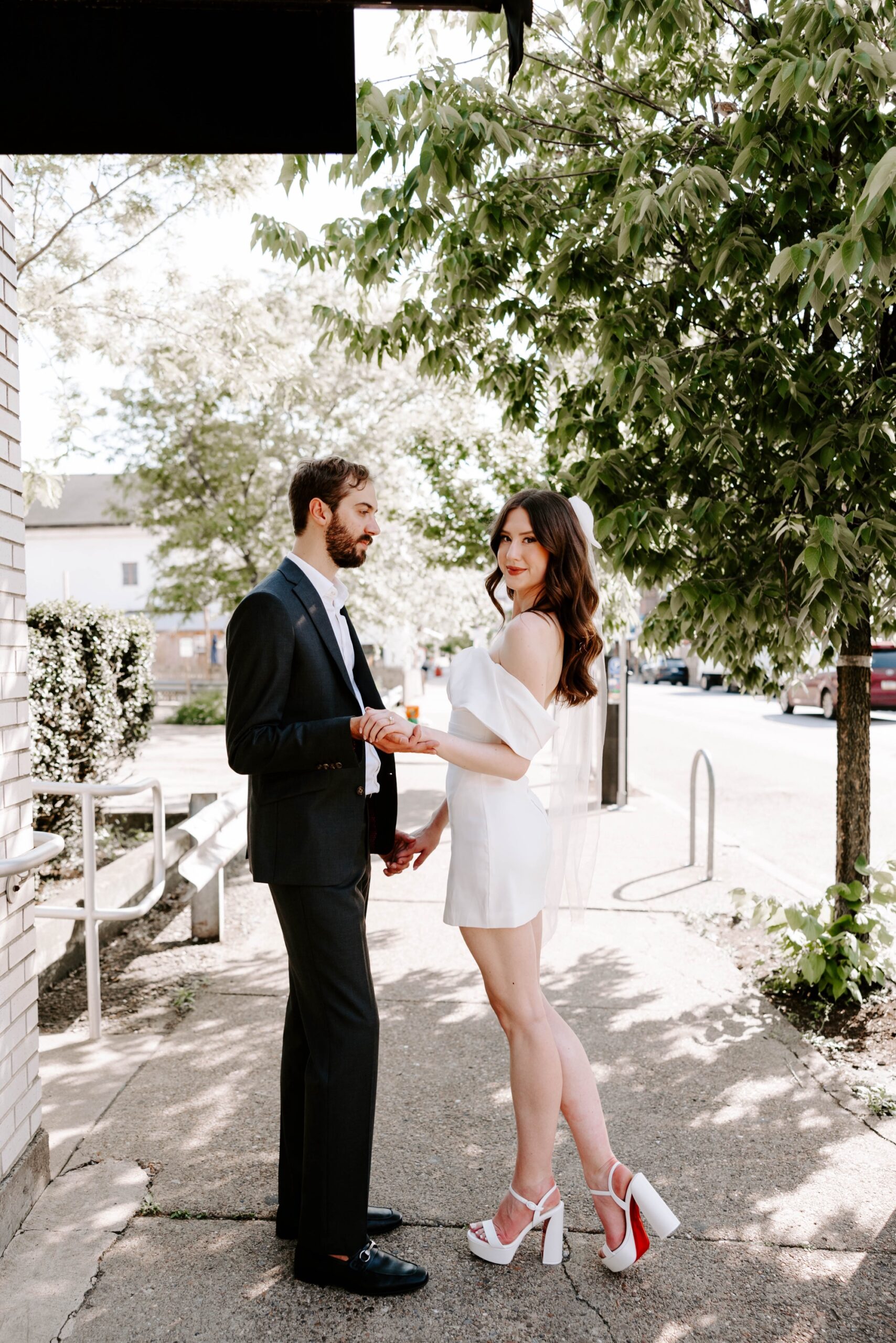 cocktail bar engagement session