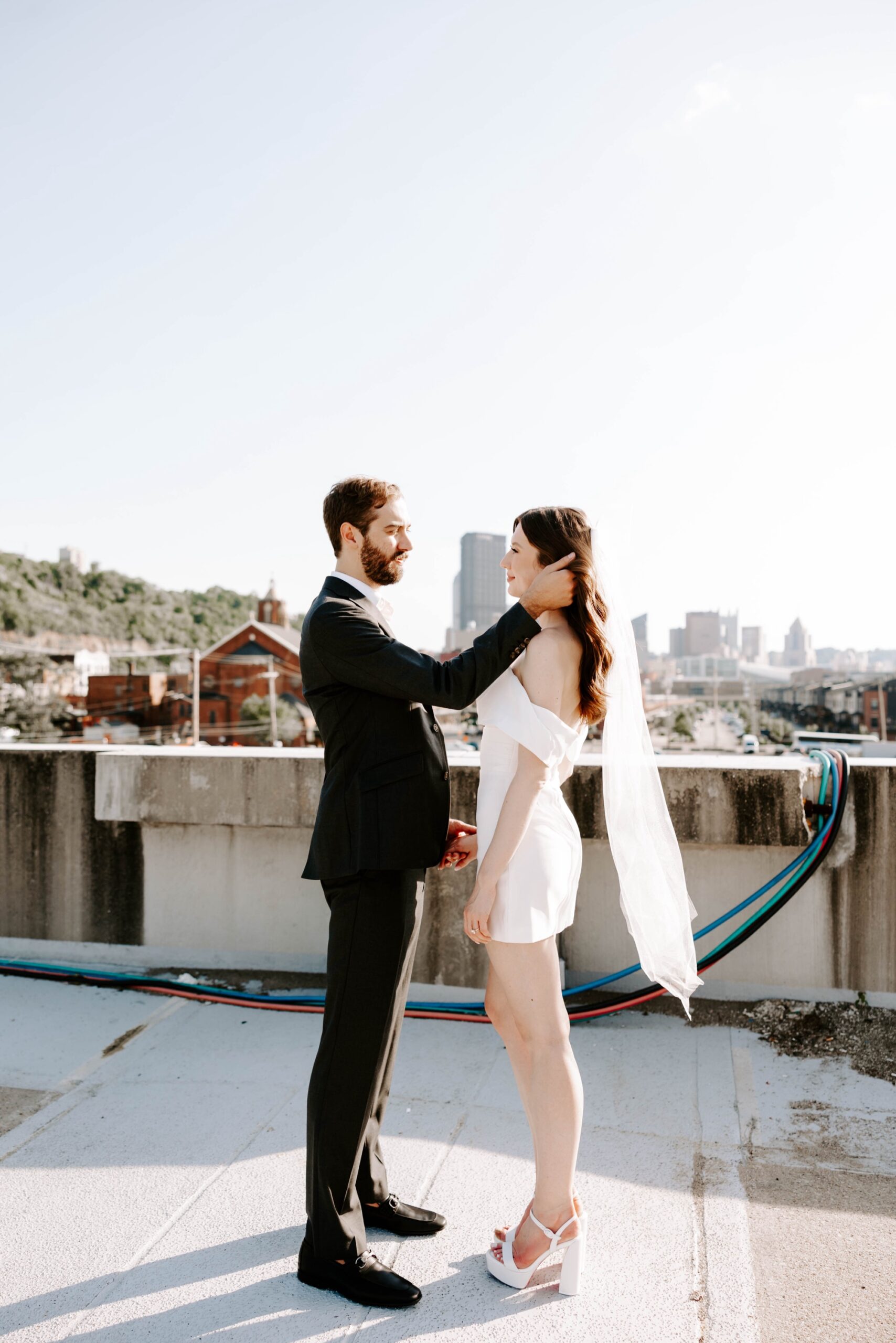 rooftop editorial photo shoot