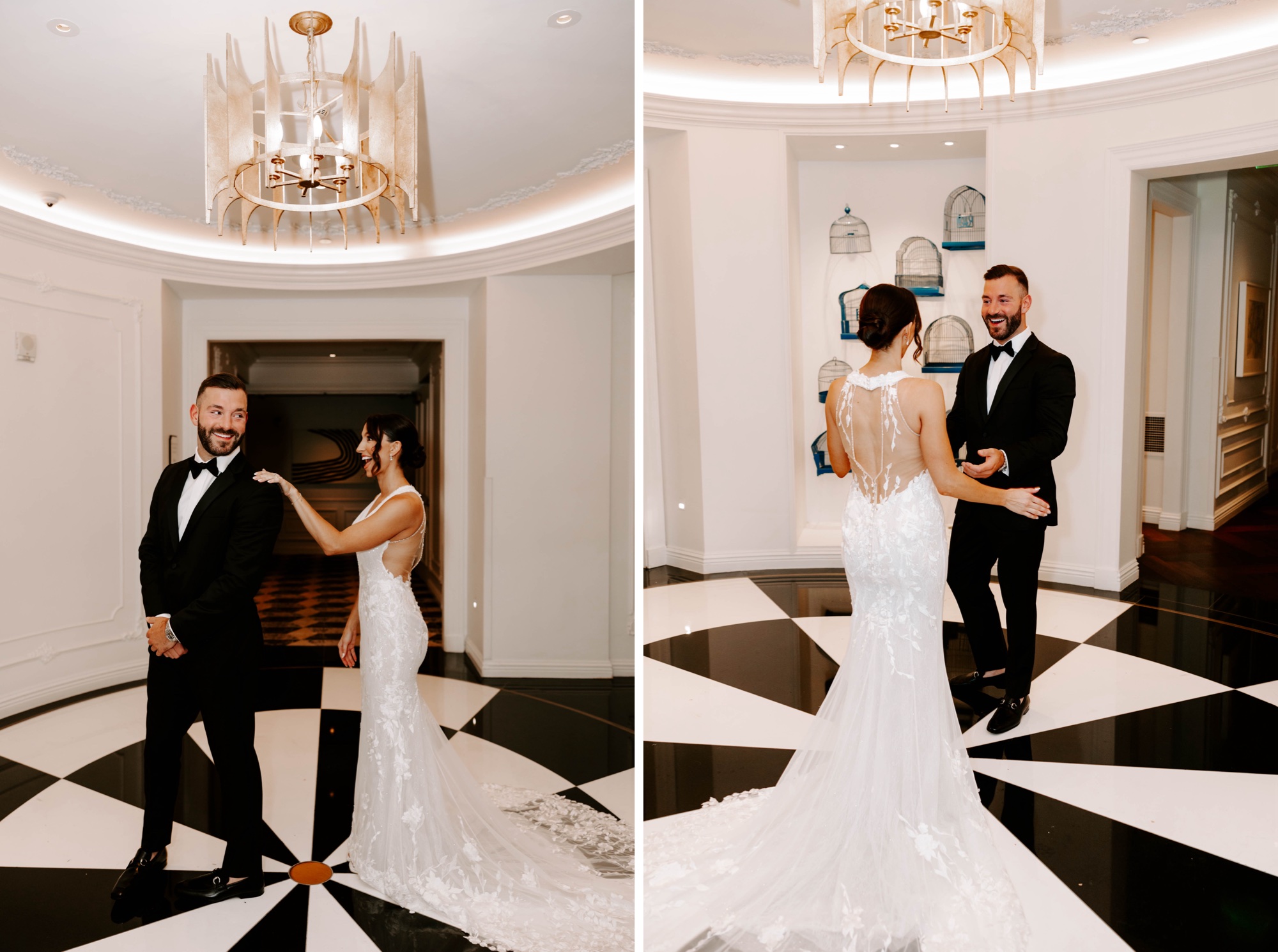 Luxury modern black and white wedding at Hotel Monaco Pittsburgh