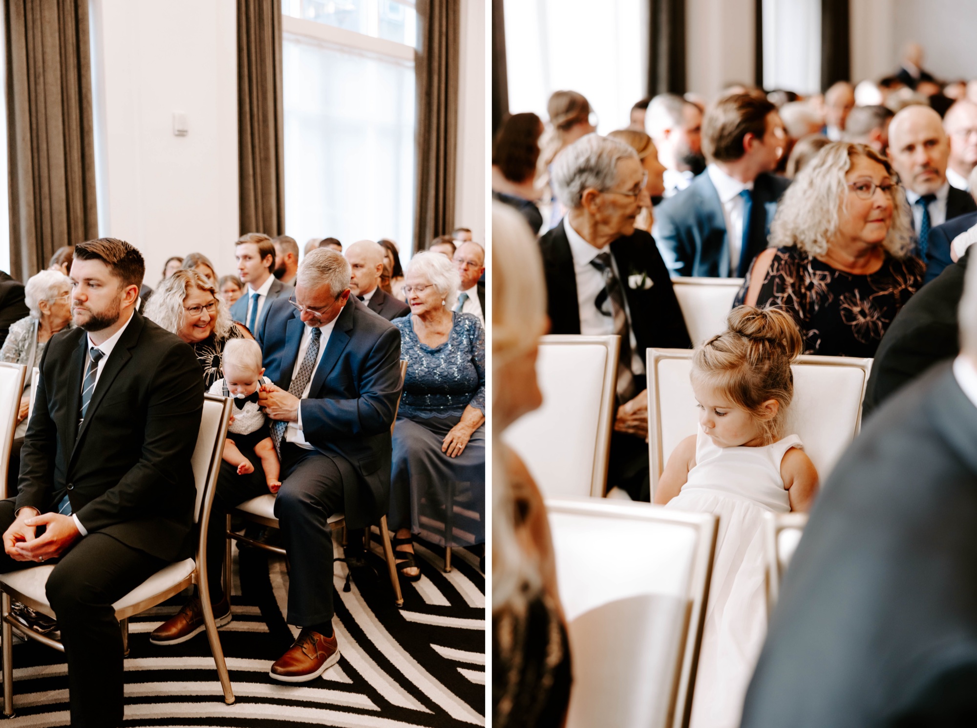 wedding ceremony at Hotel Monaco in Pittsburgh