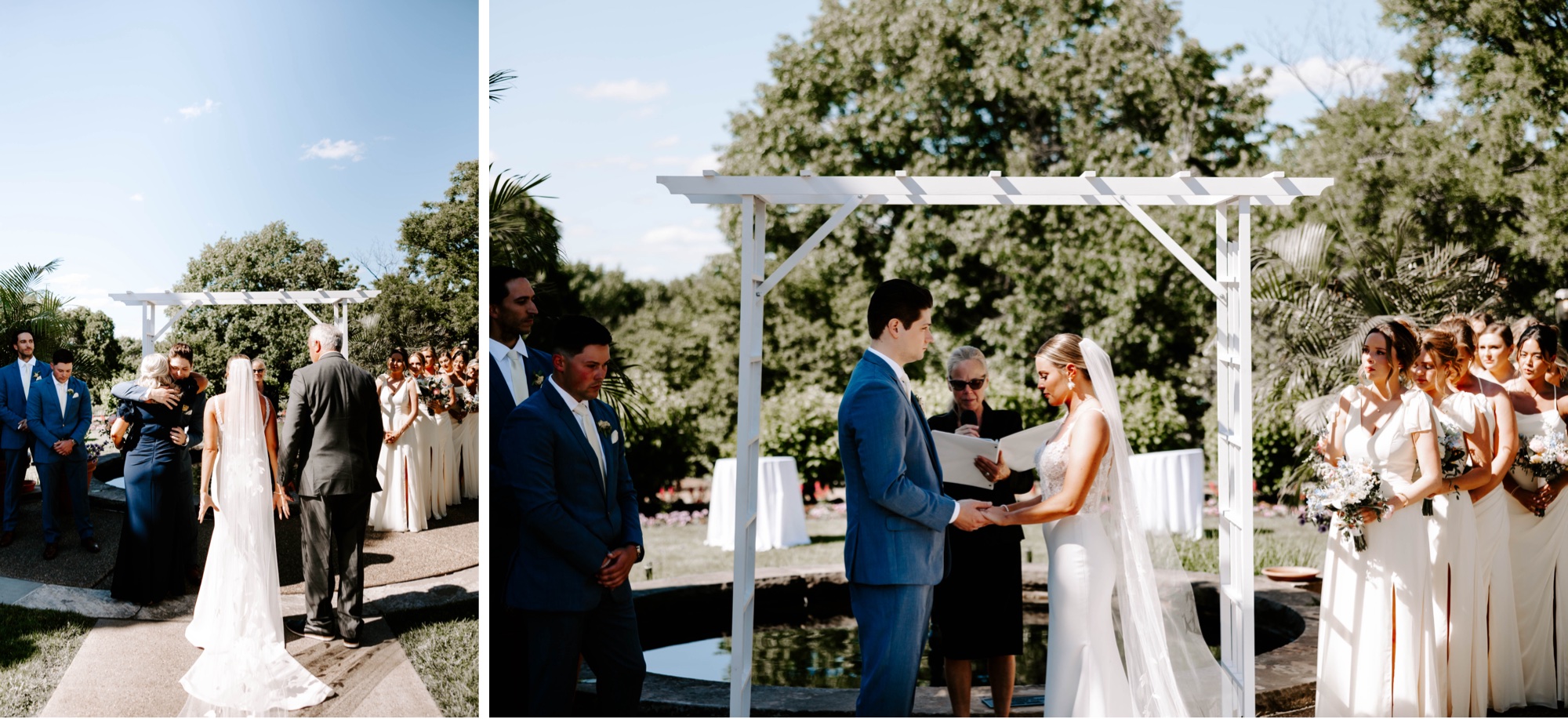 outdoor botanical wedding at Phipps Conservatory