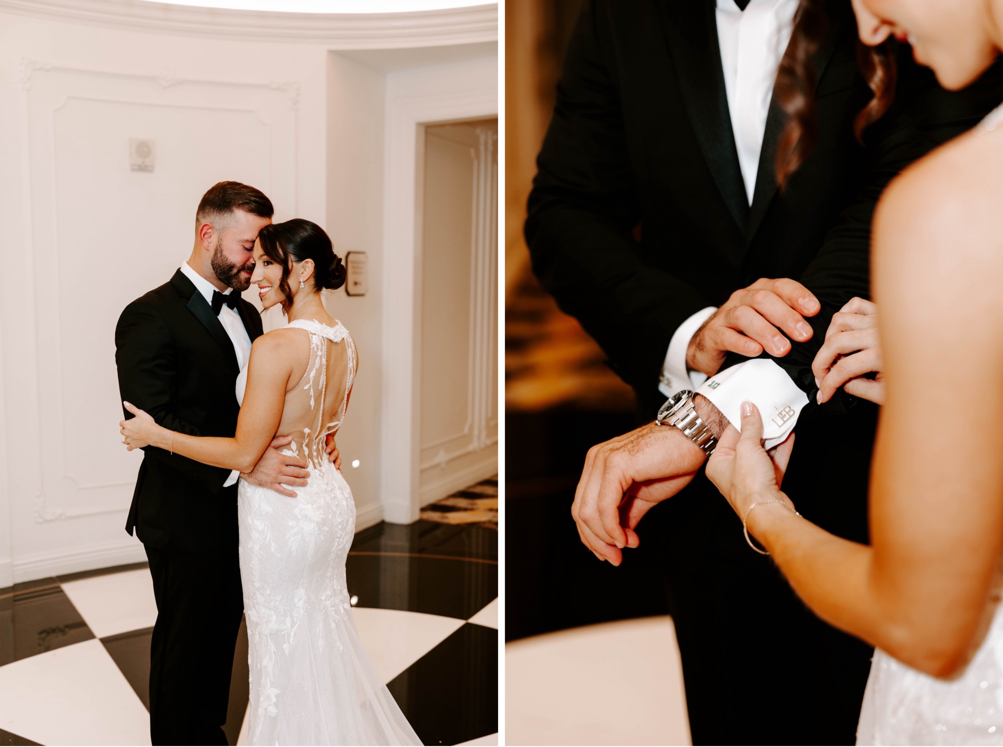 Luxury modern black and white wedding at Hotel Monaco Pittsburgh