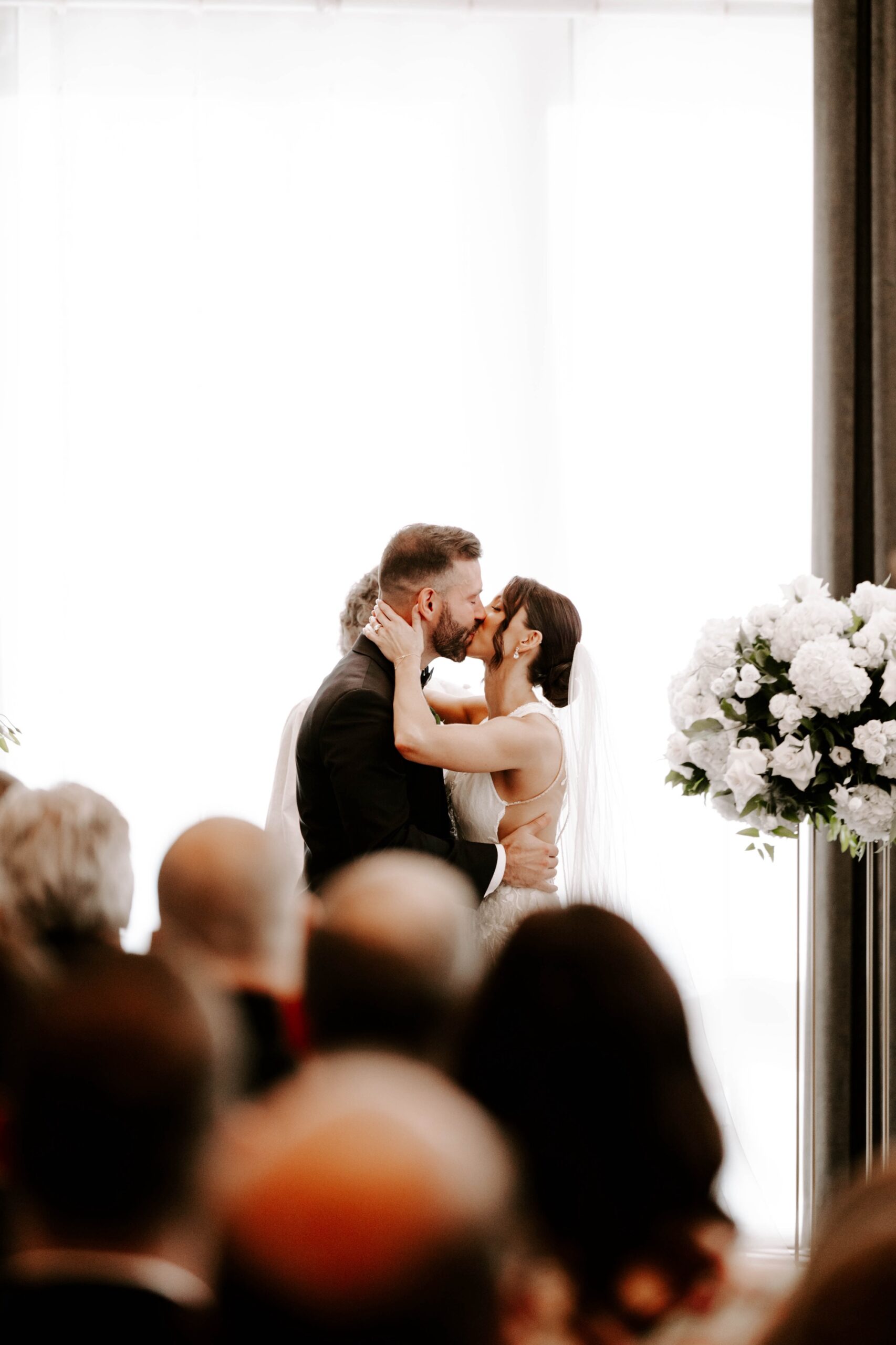 wedding ceremony at Hotel Monaco in Pittsburgh