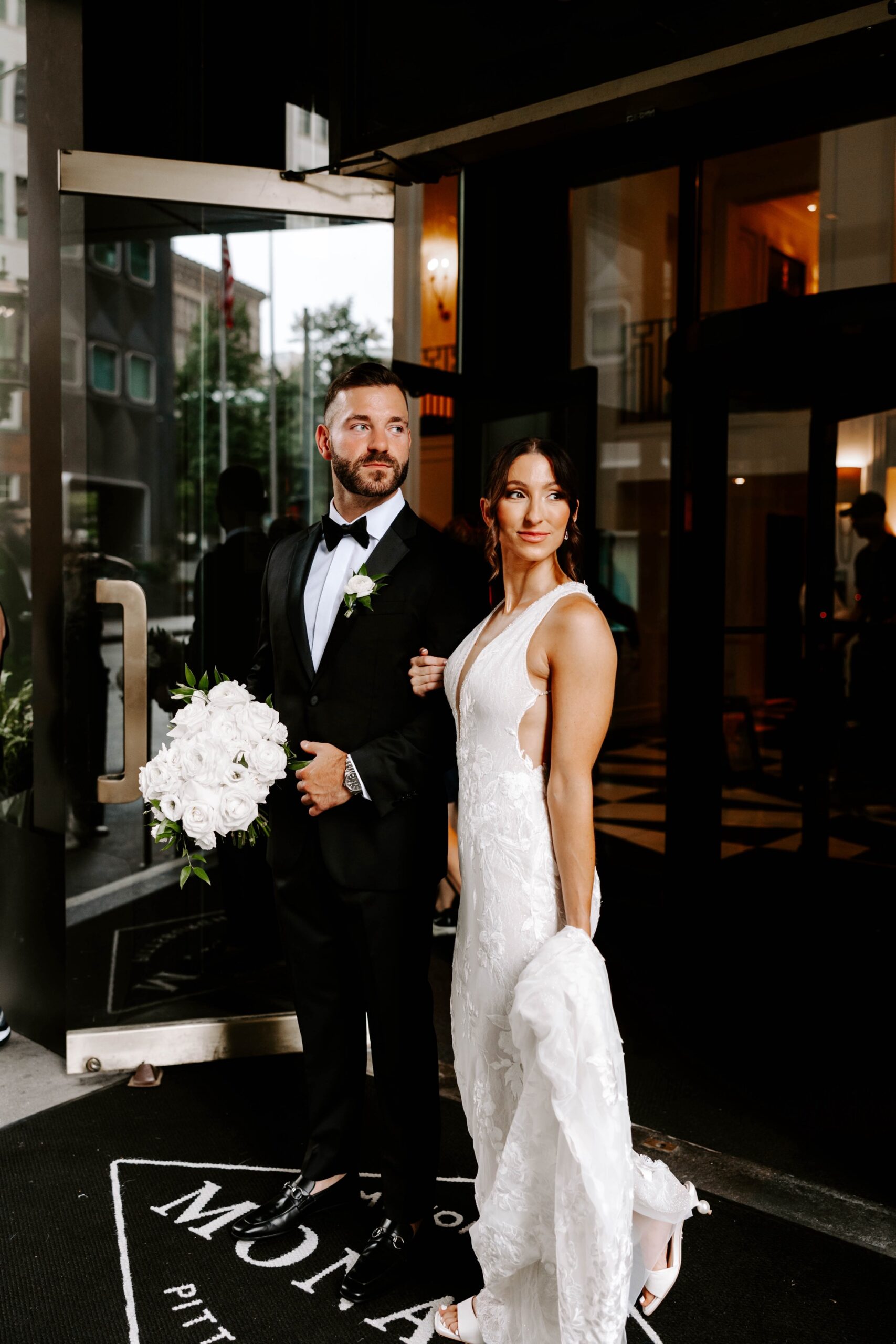 wedding portraits at Hotel Monaco Pittsburgh