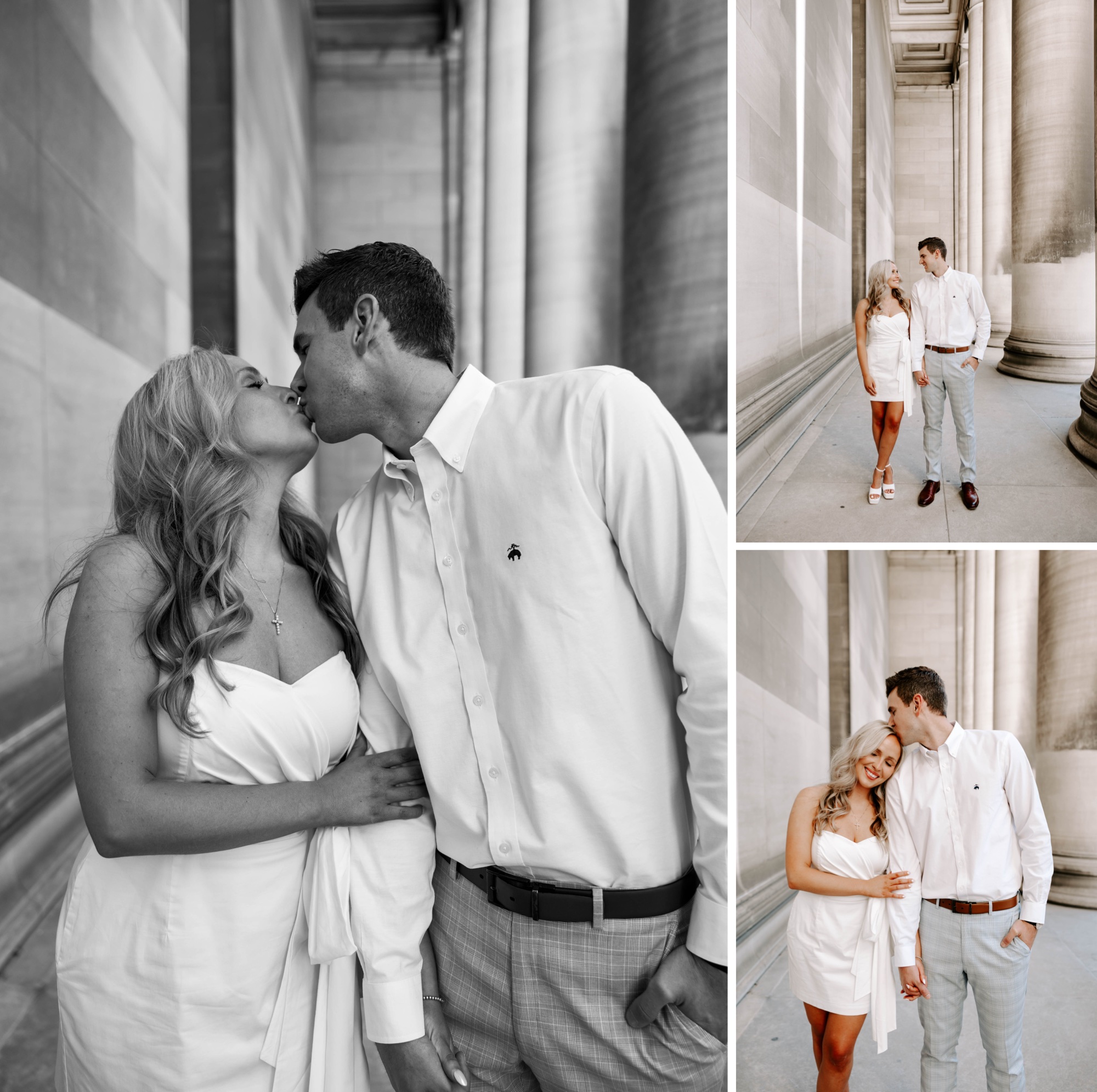 engagement photos at the Mellon Institute Pittsburgh