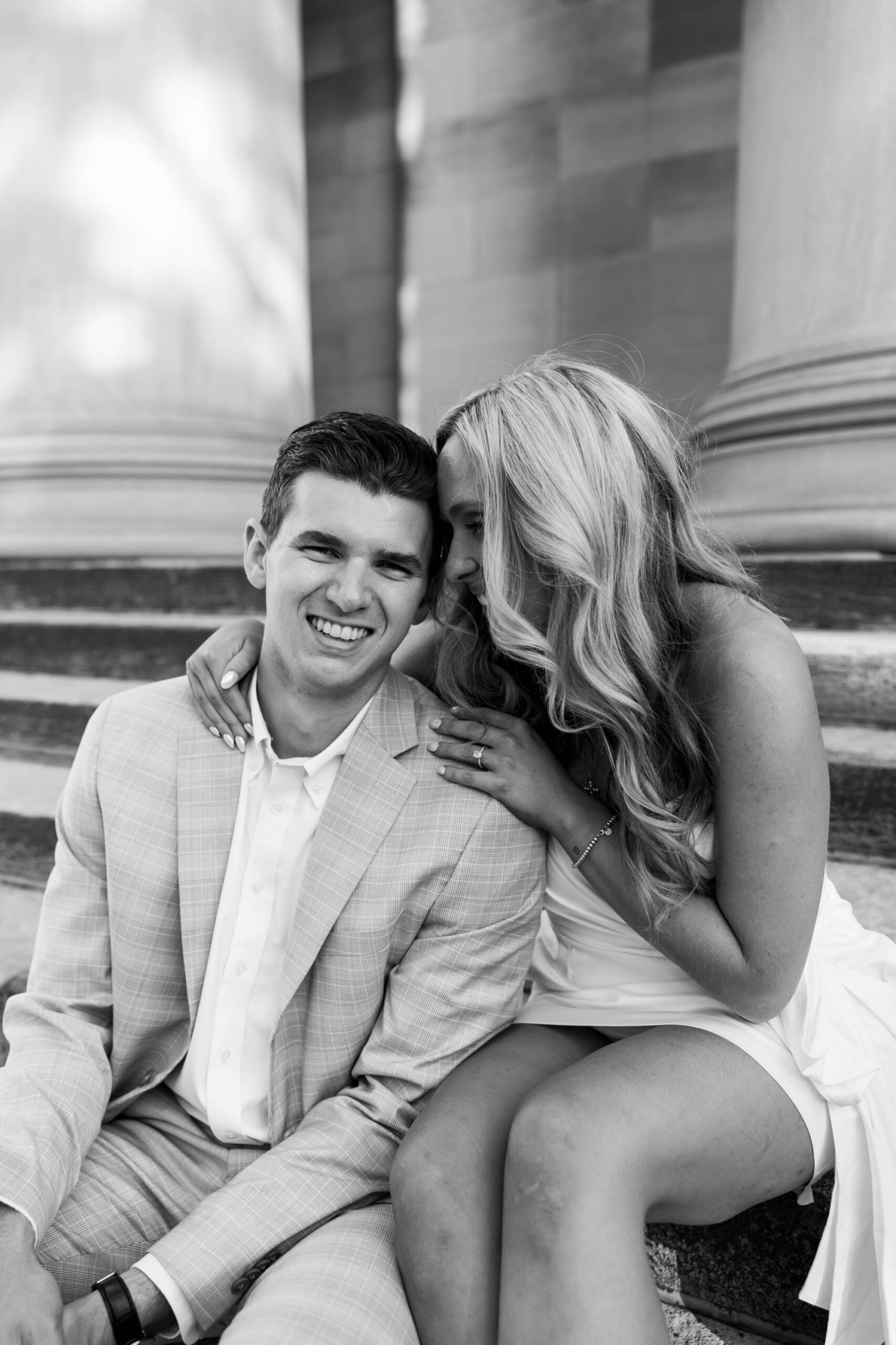 engagement photos at the Mellon Institute Pittsburgh