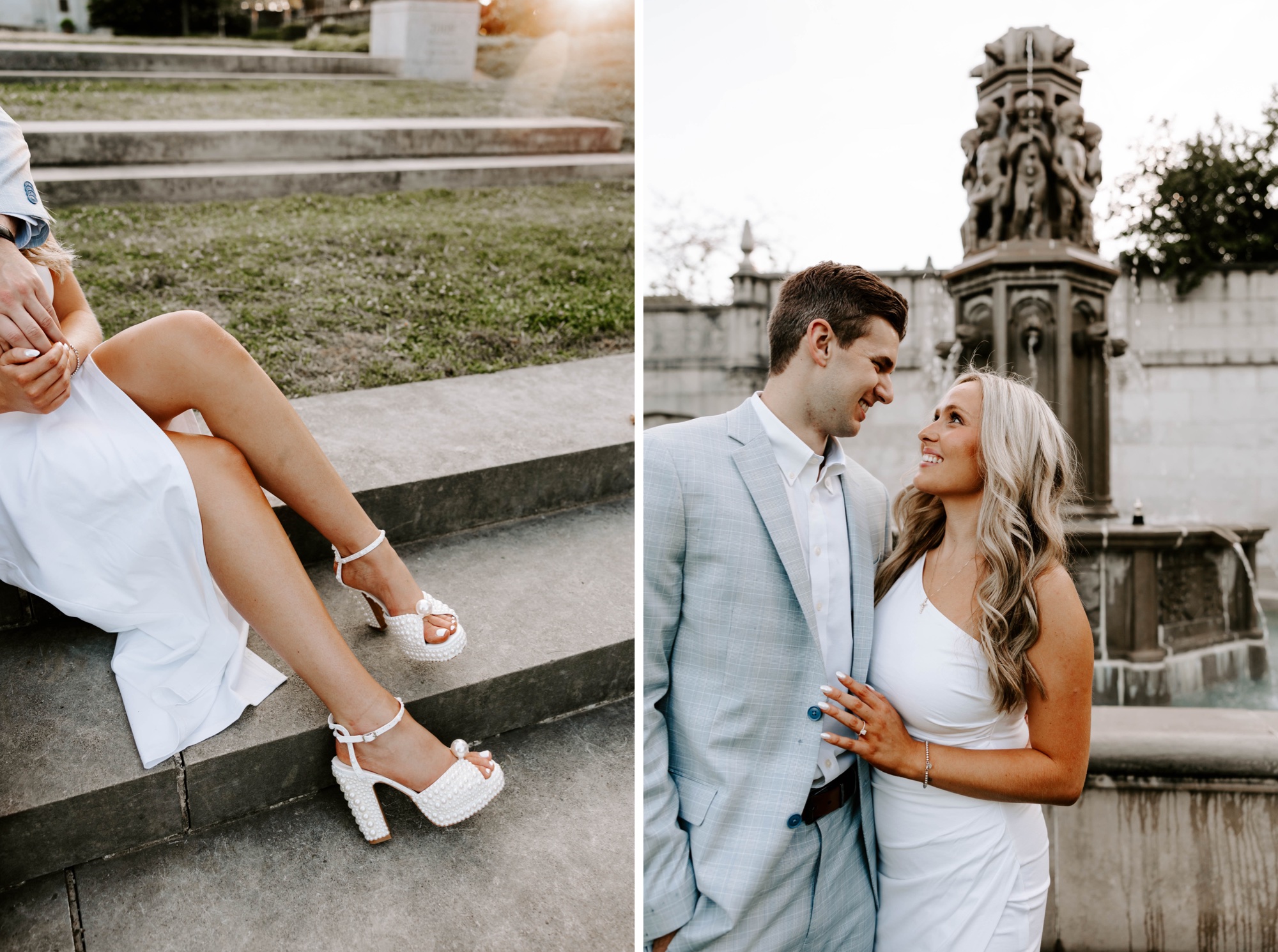 engagement photos at the Mellon Institute Pittsburgh