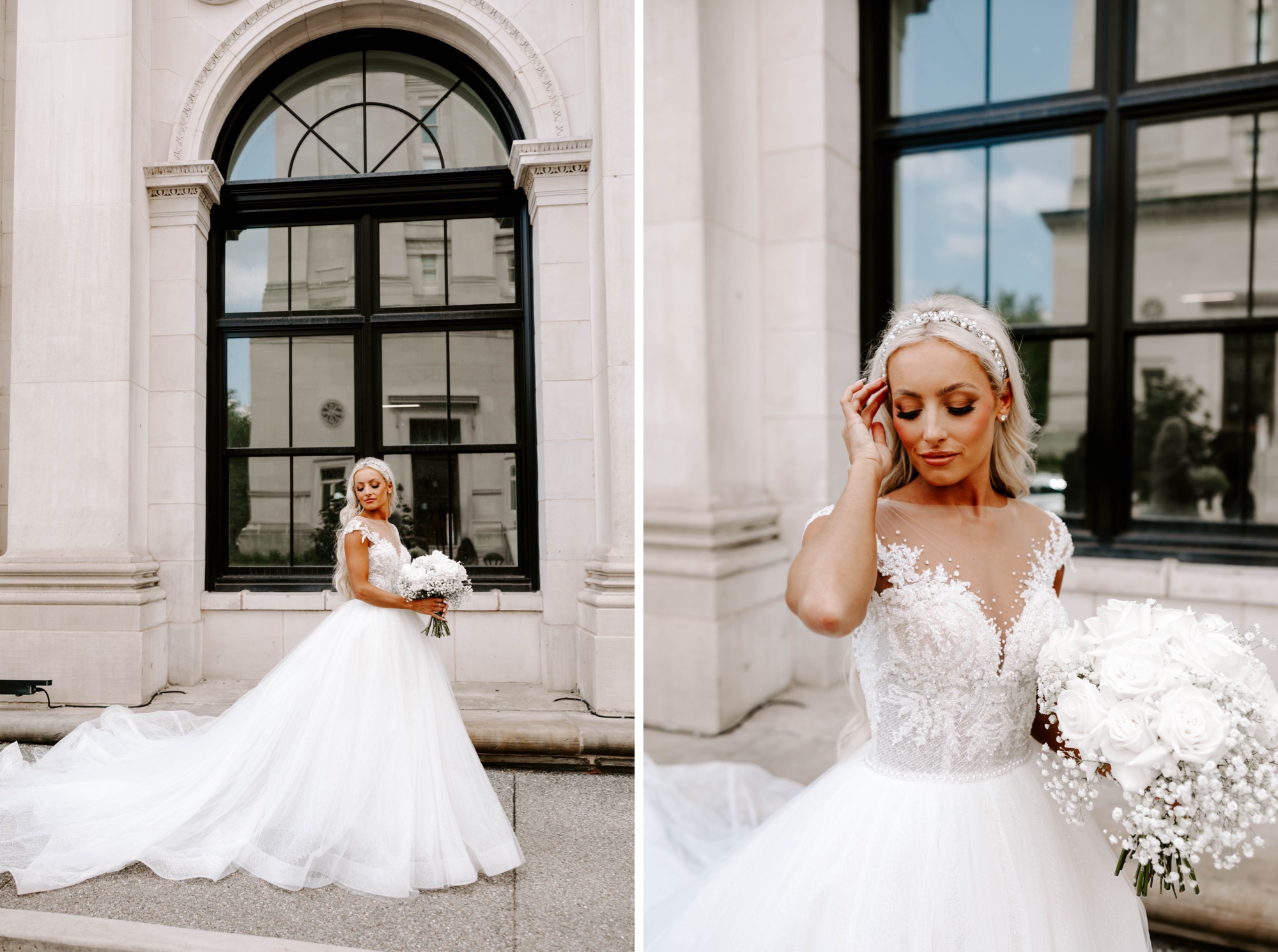 bride and groom portraits  in Pittsburgh