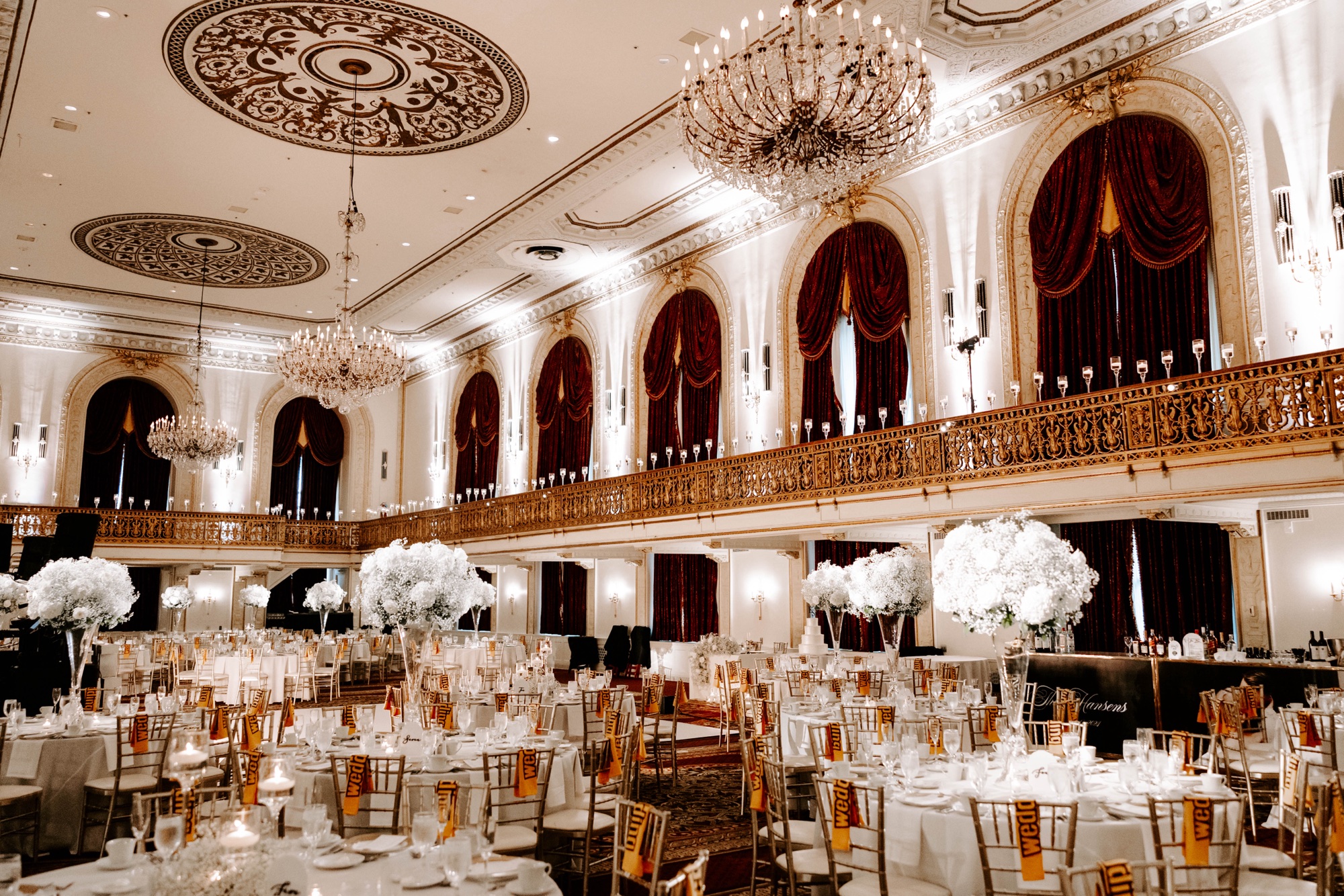 wedding reception at Omni William Penn Hotel Pittsburgh