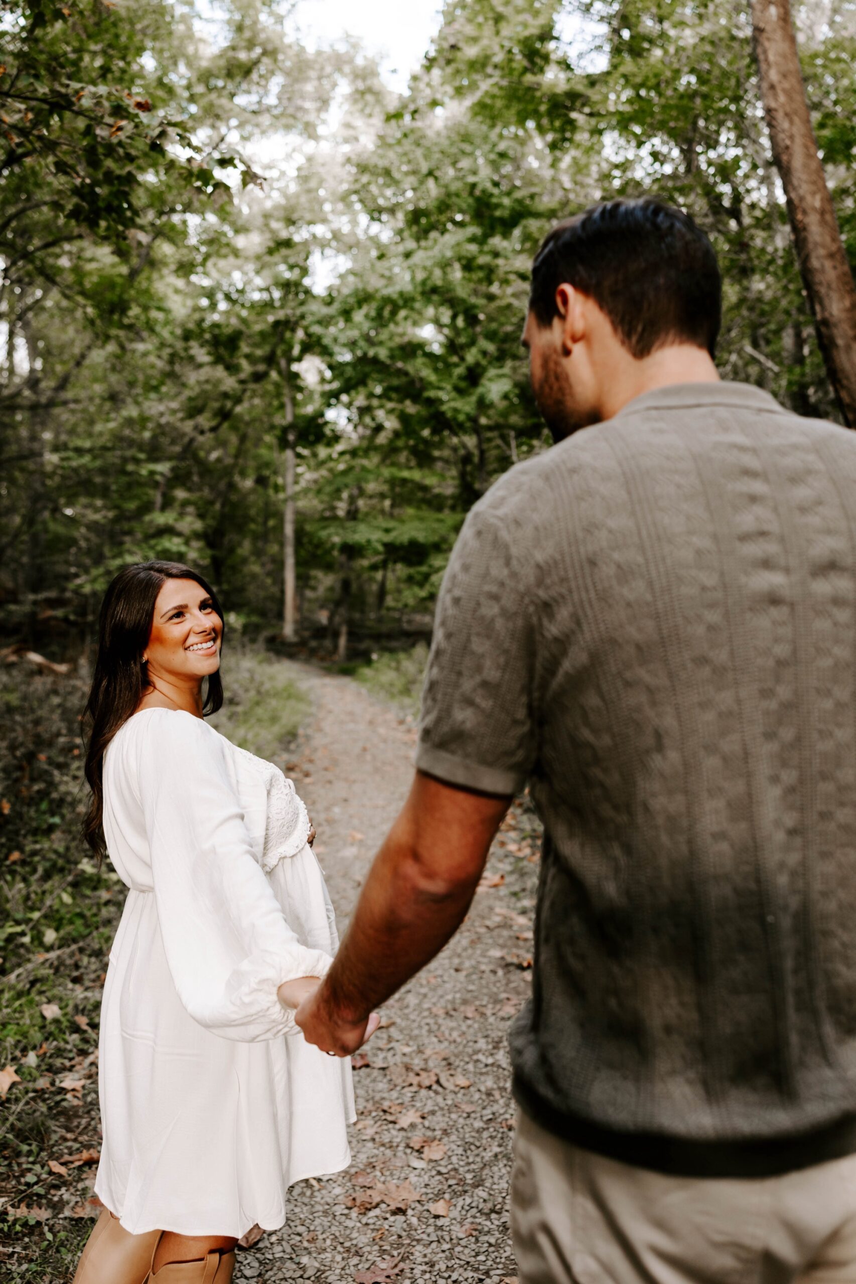 forest maternity photos