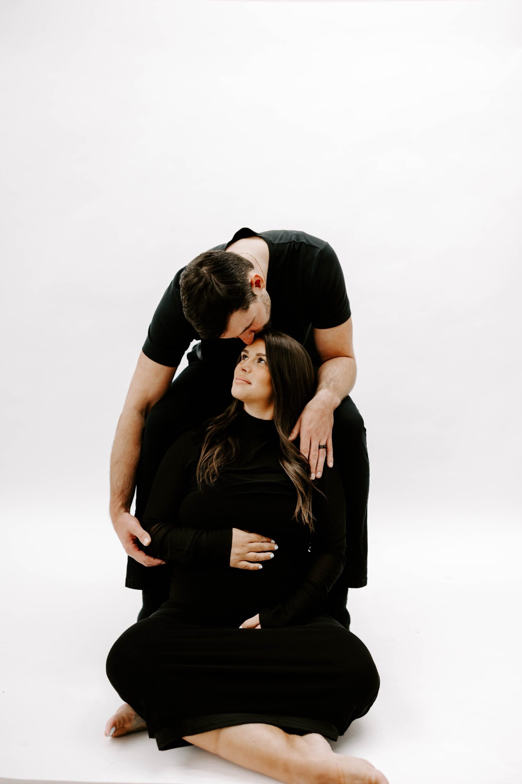 studio maternity session