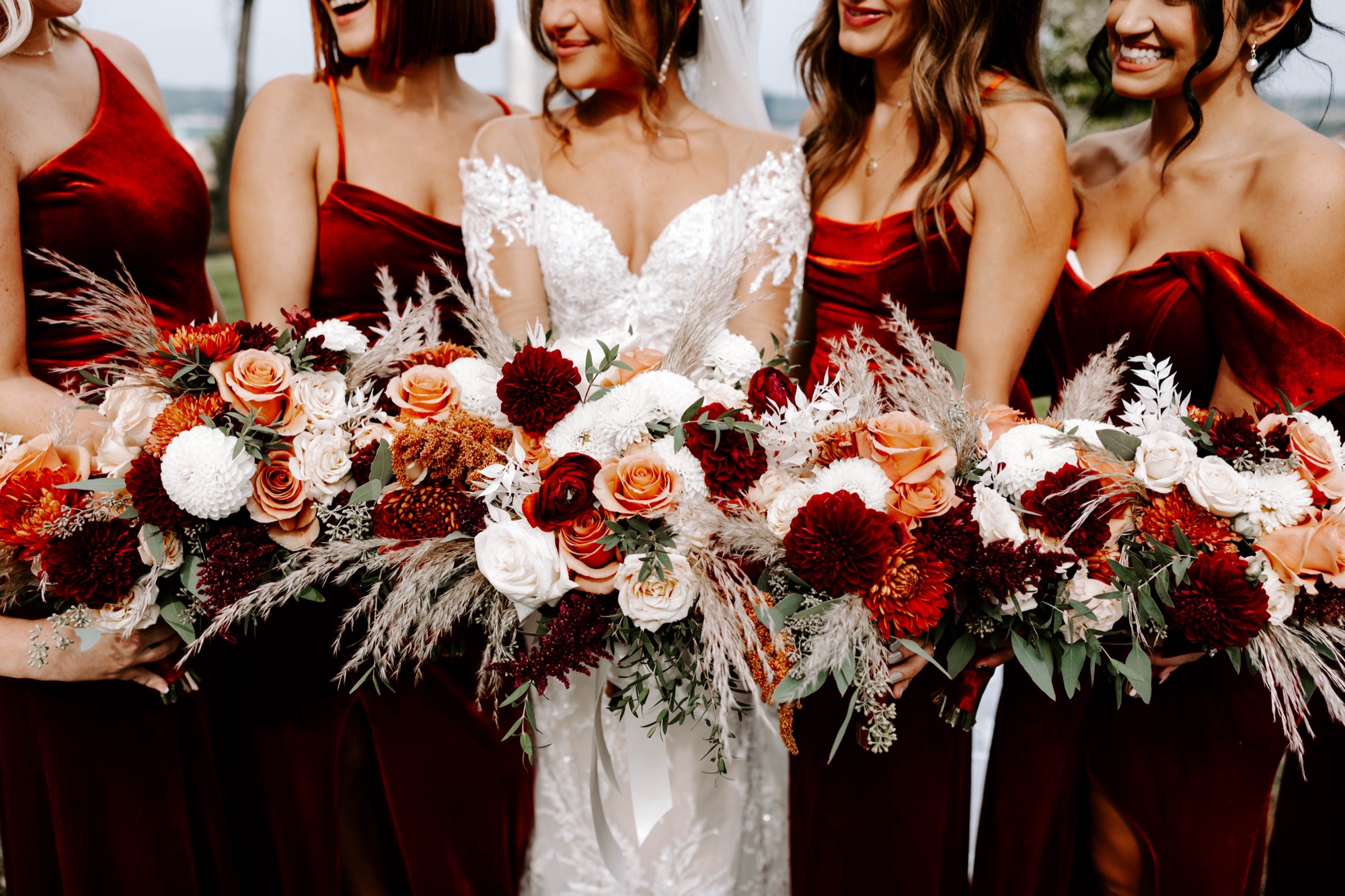 fall flowers bridal bouquet