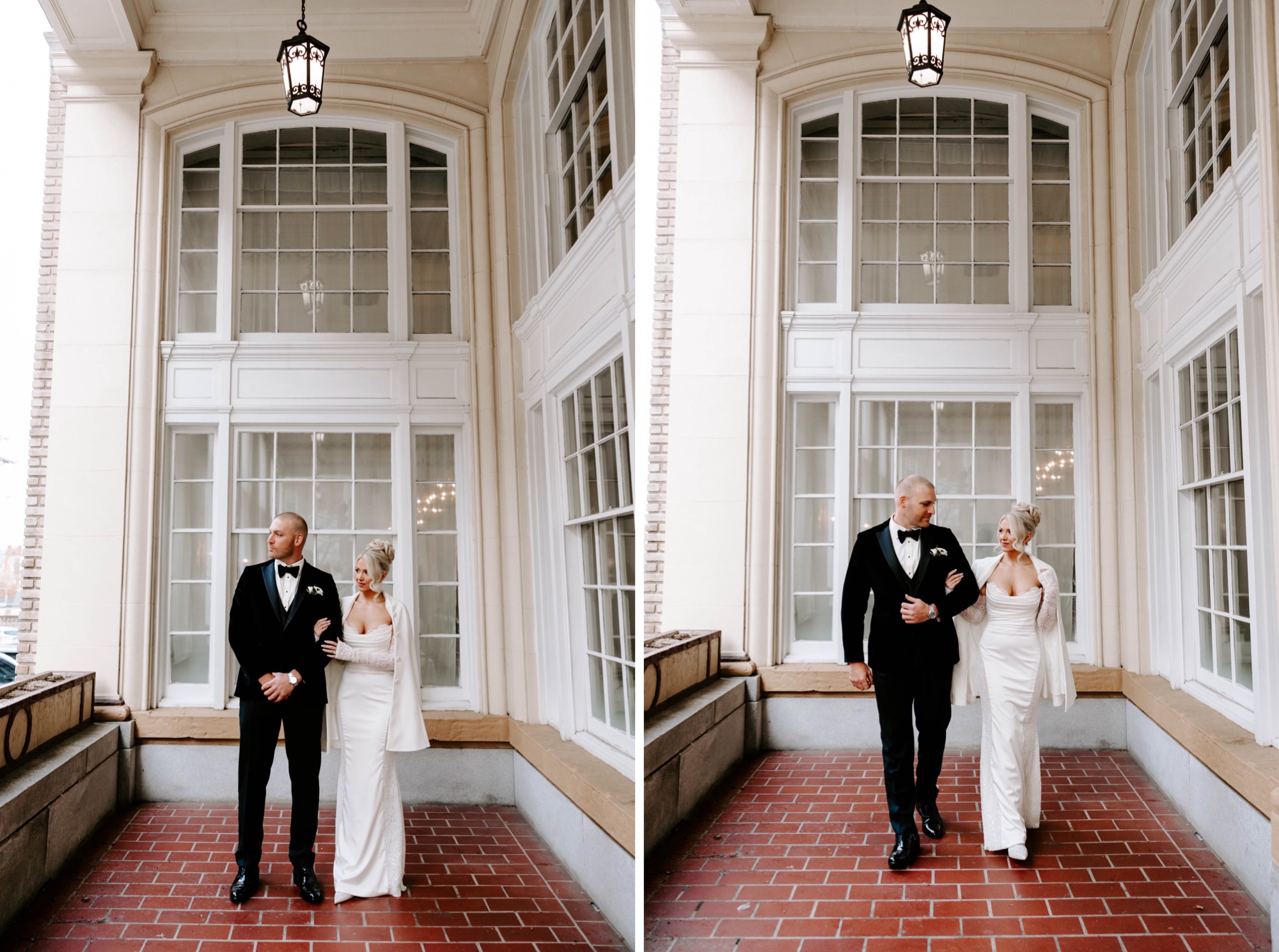 black and white wedding; old hollywood glamour wedding