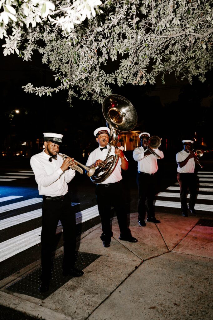 New Orleans Second Line Wedding Tradition parade