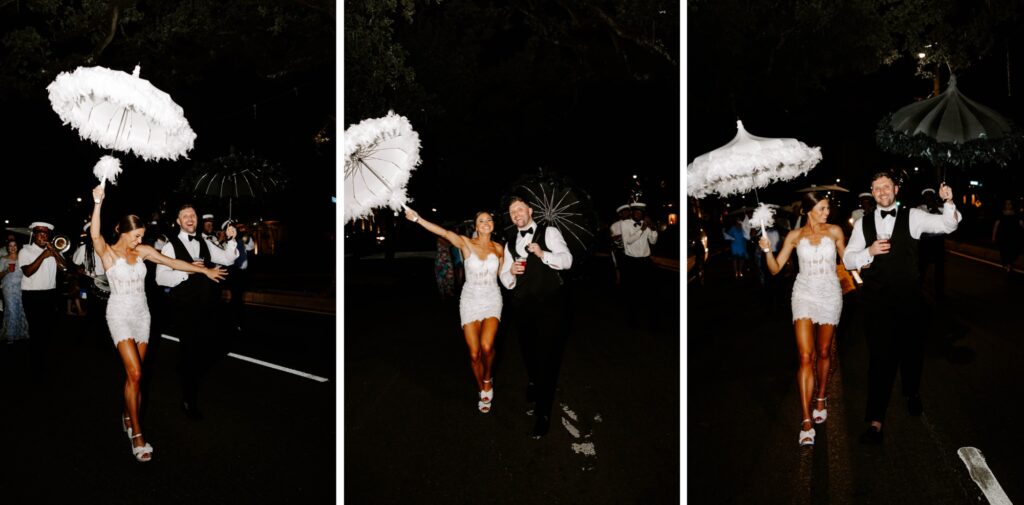 New Orleans Second Line Wedding Tradition parade