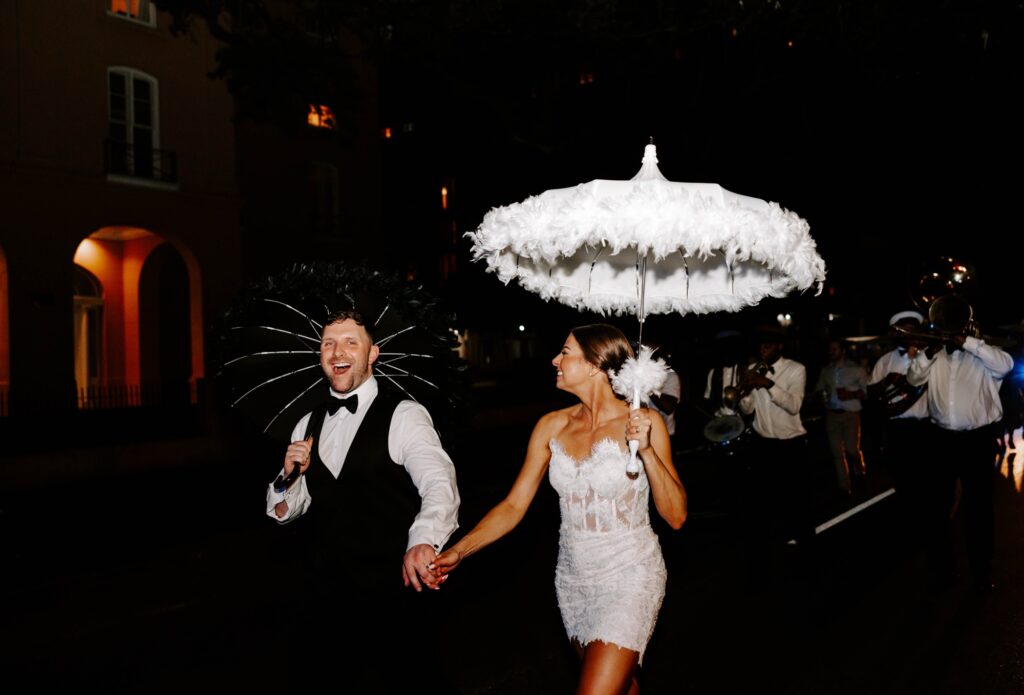 New Orleans Second Line Wedding Tradition parade