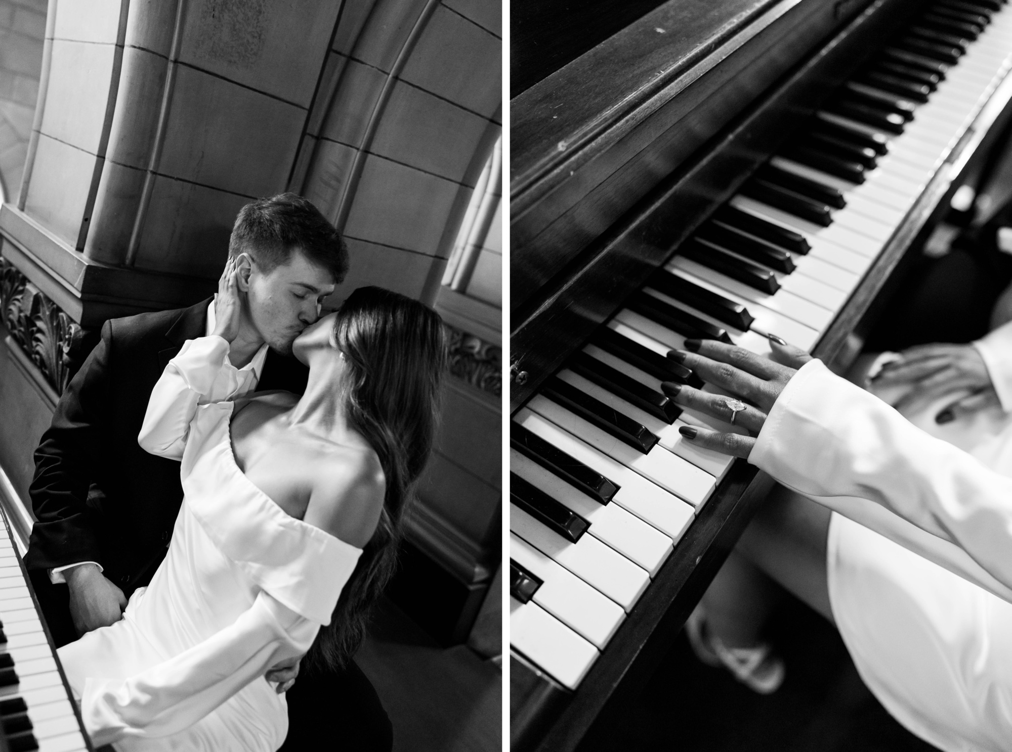 high fashion editorial engagement photos