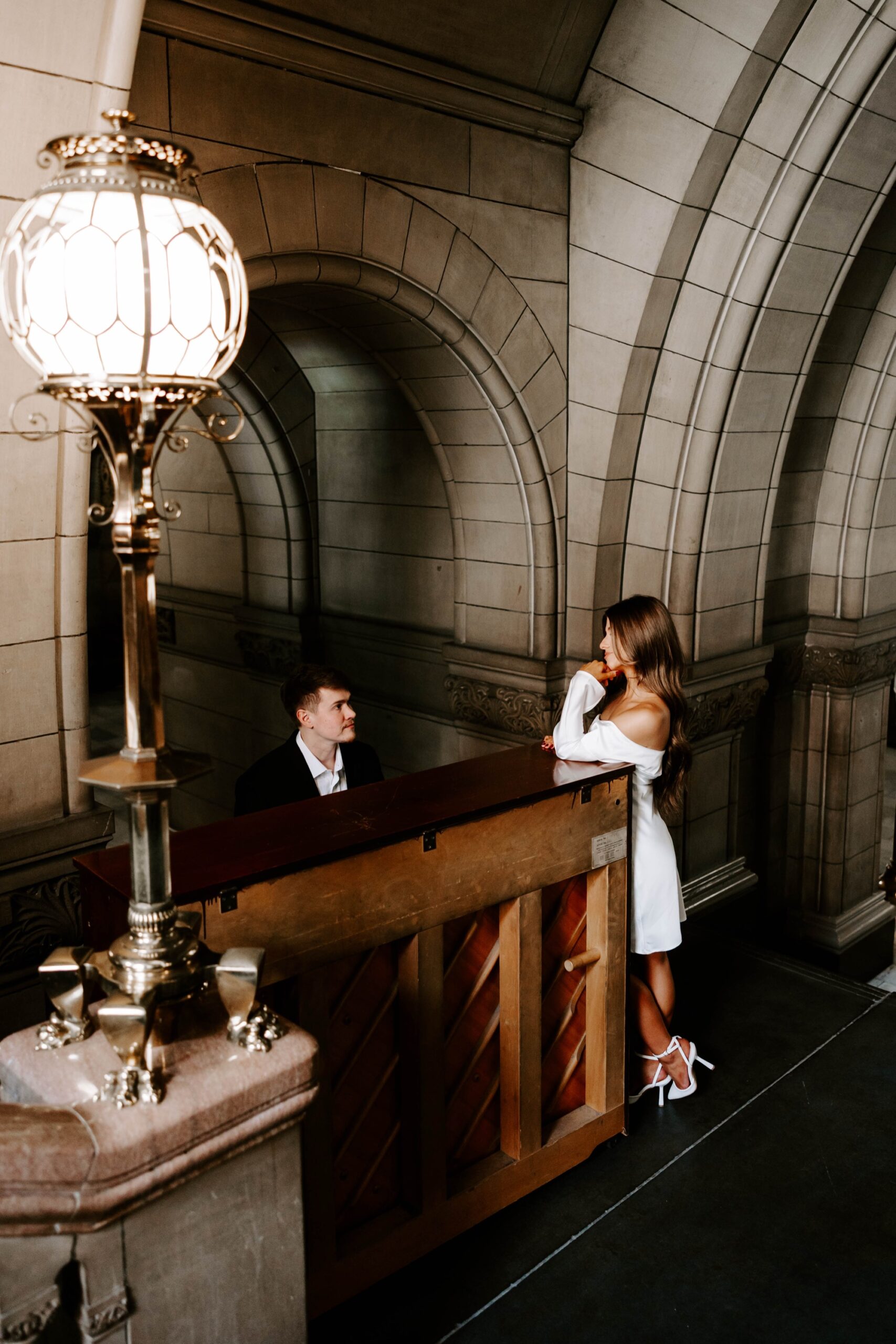 high fashion editorial engagement photos