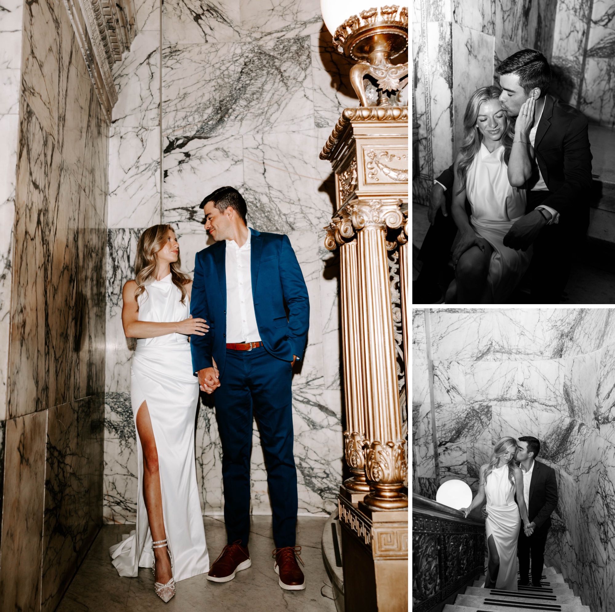Editorial engagement photos at The Industrialist Hotel Pittsburgh