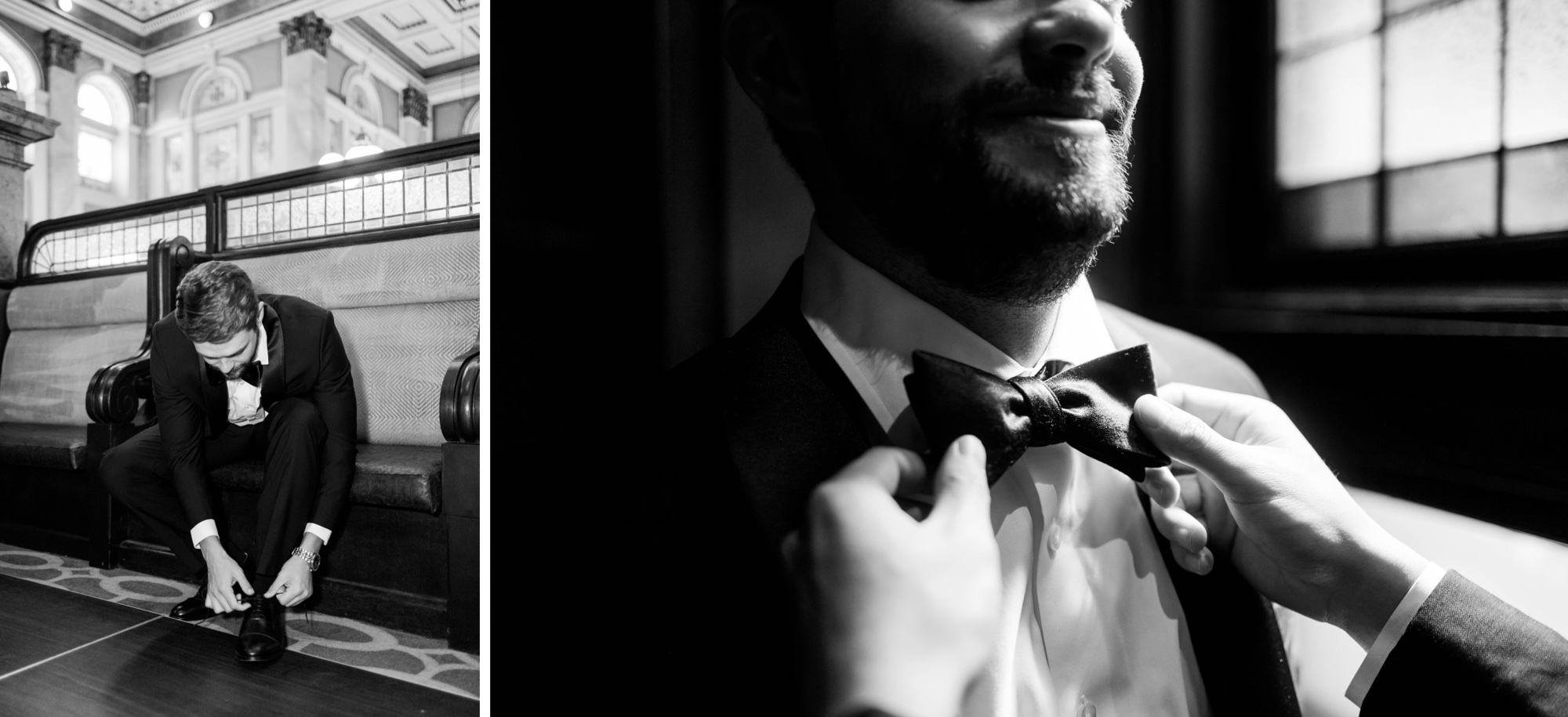 groom getting ready