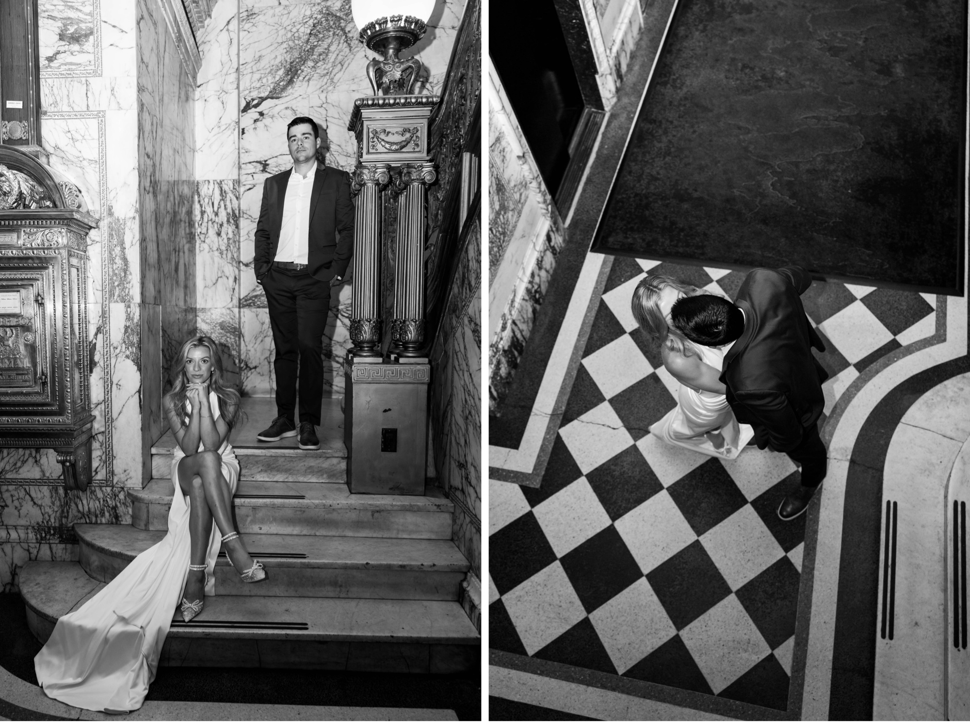 editorial wedding photography style with flash photography
