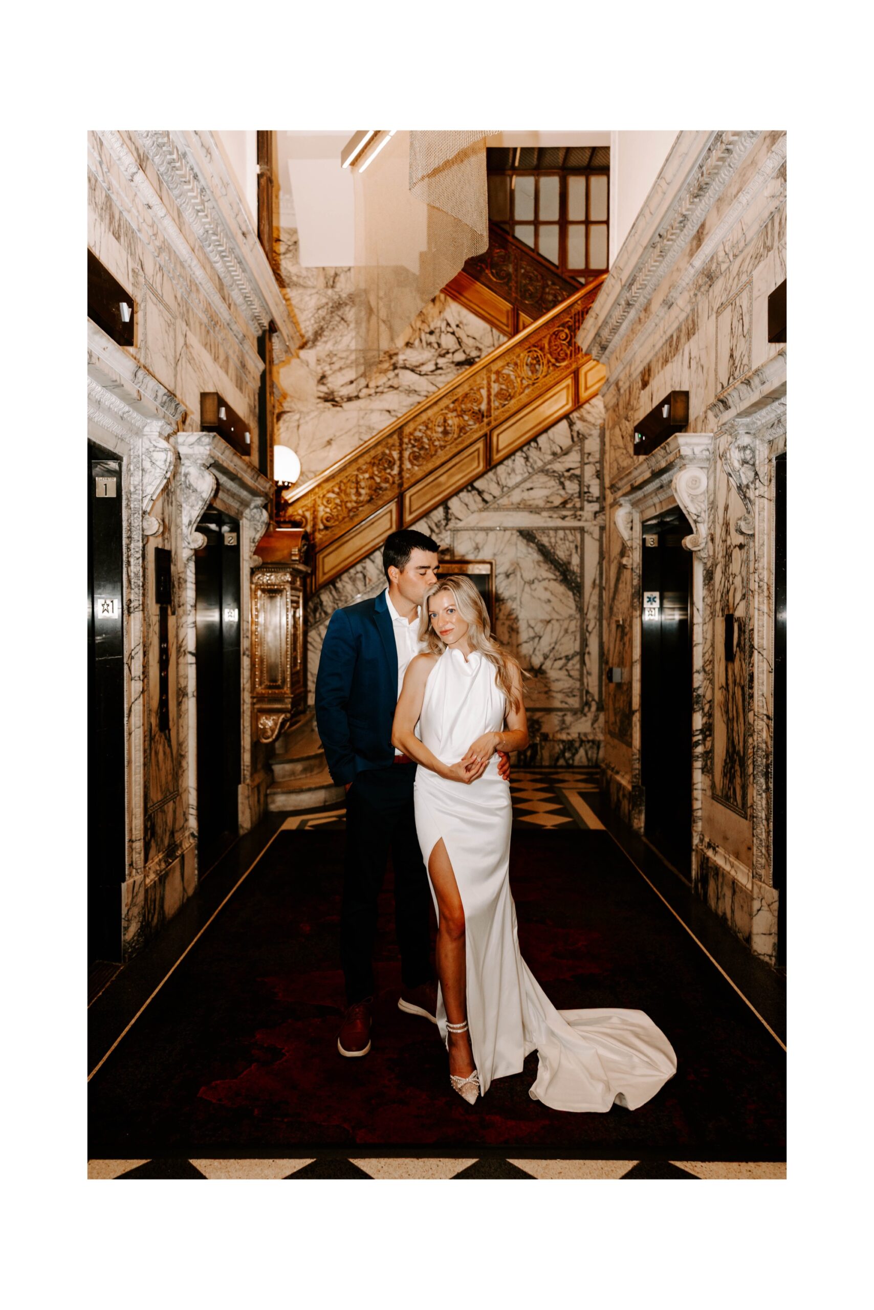 editorial wedding photography style with flash photography