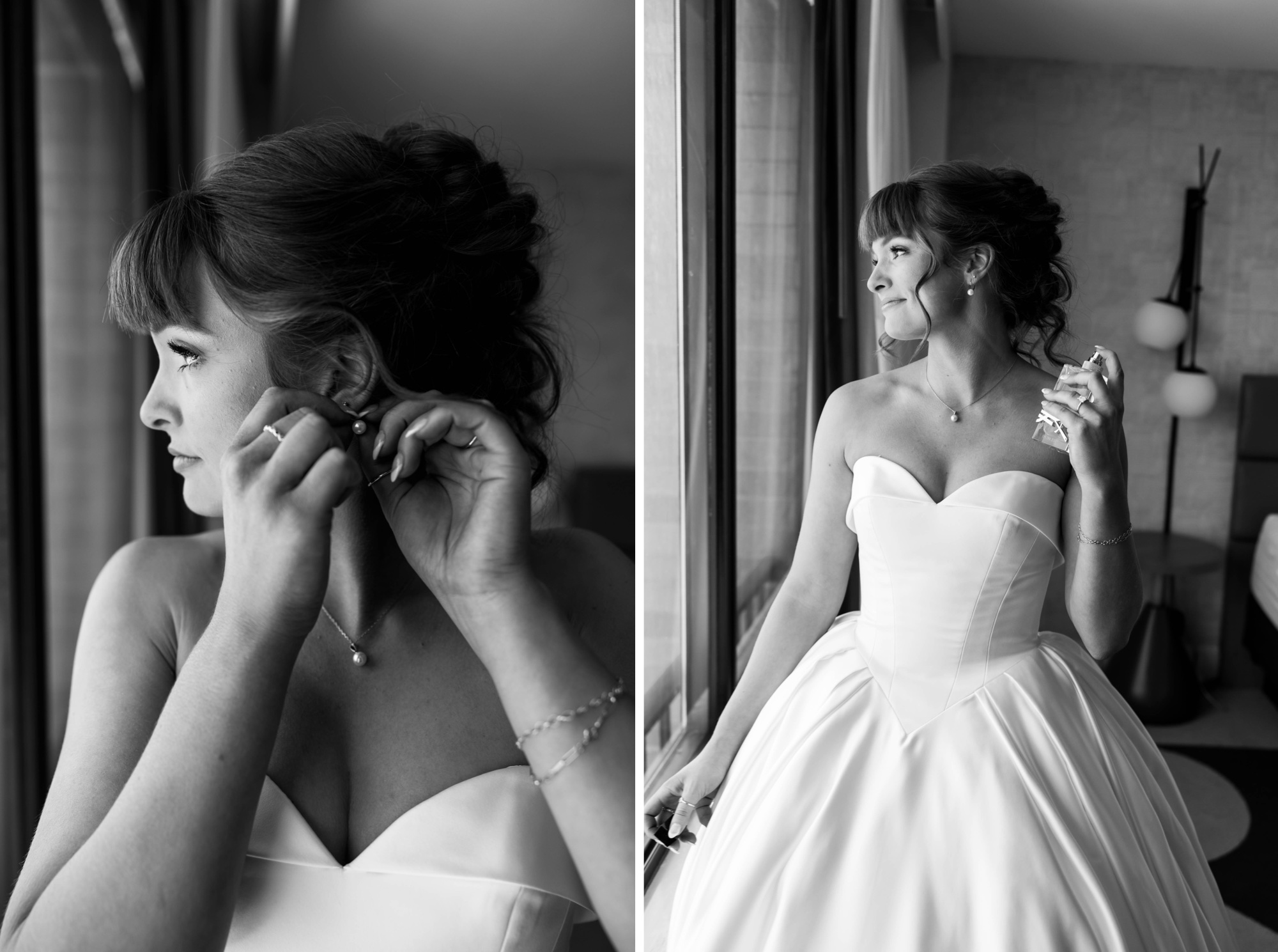creative getting ready shots for wedding photography