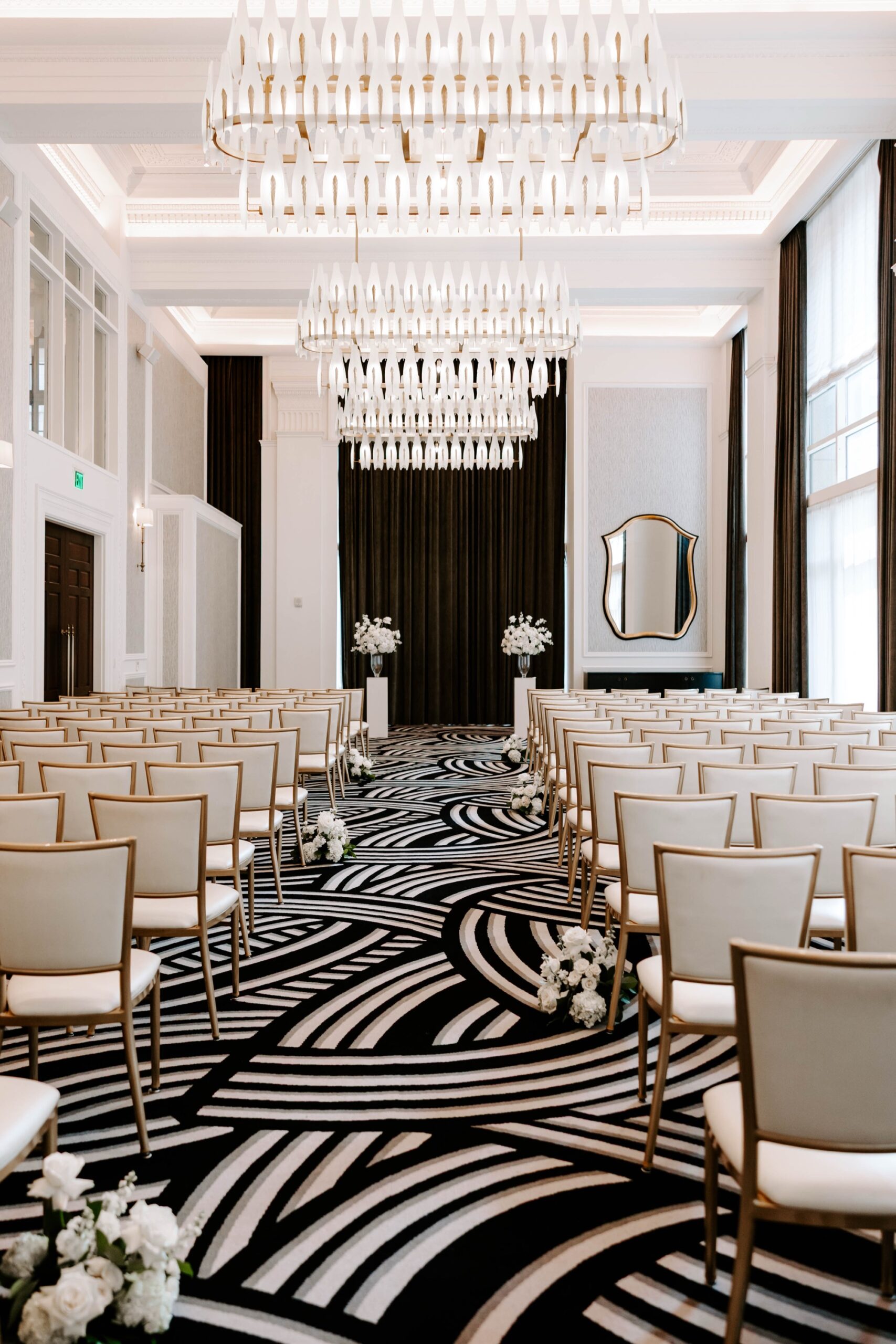 black and white wedding inspiration in pittsburgh