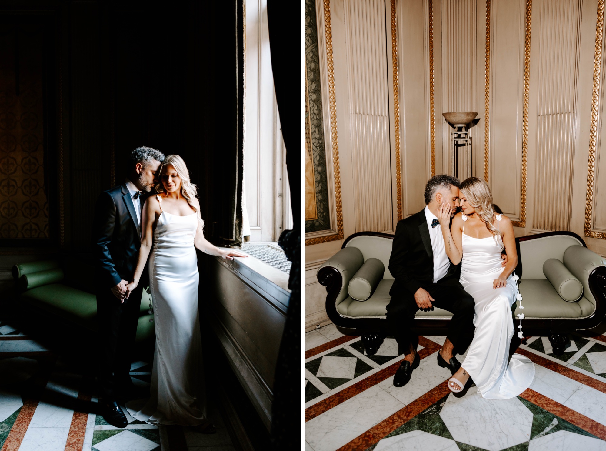 high-fashion editorial engagement photos at the Carnegie Museum of Art