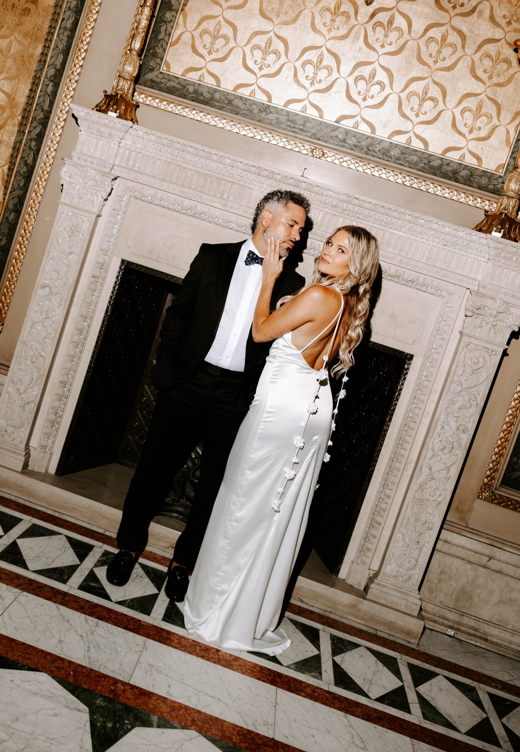 high-fashion editorial engagement photos at the Carnegie Museum of Art