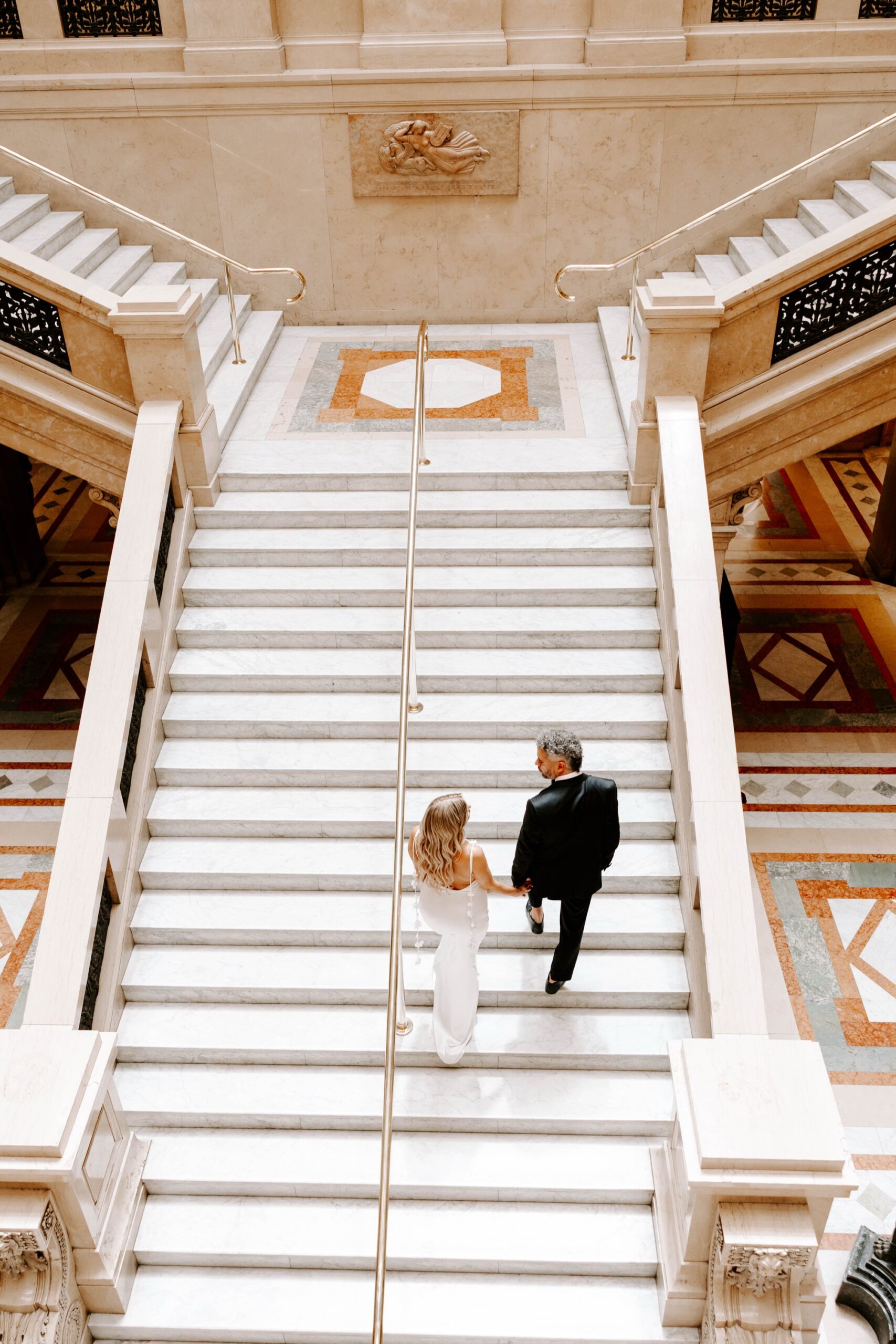 high-fashion editorial engagement photos at the Carnegie Museum of Art